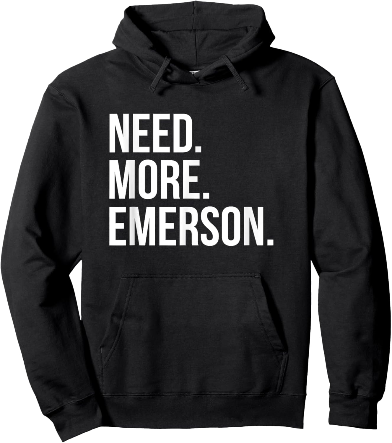 Ralph Waldo Emerson - Need More Emerson Hoodie - Hoodie | Black