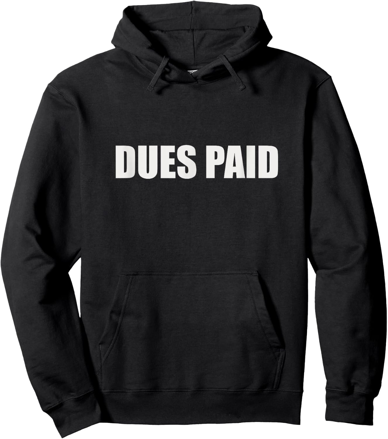 Dues Paid Fitness Hoodie - Hoodie | Black