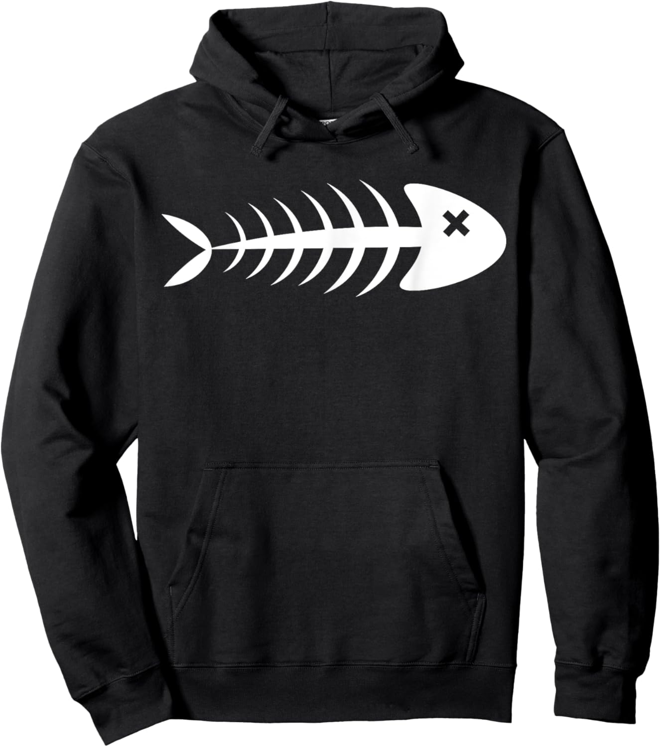 Dead Fish | Fish Bones | Fish Tops Hoodie - Hoodie | Black
