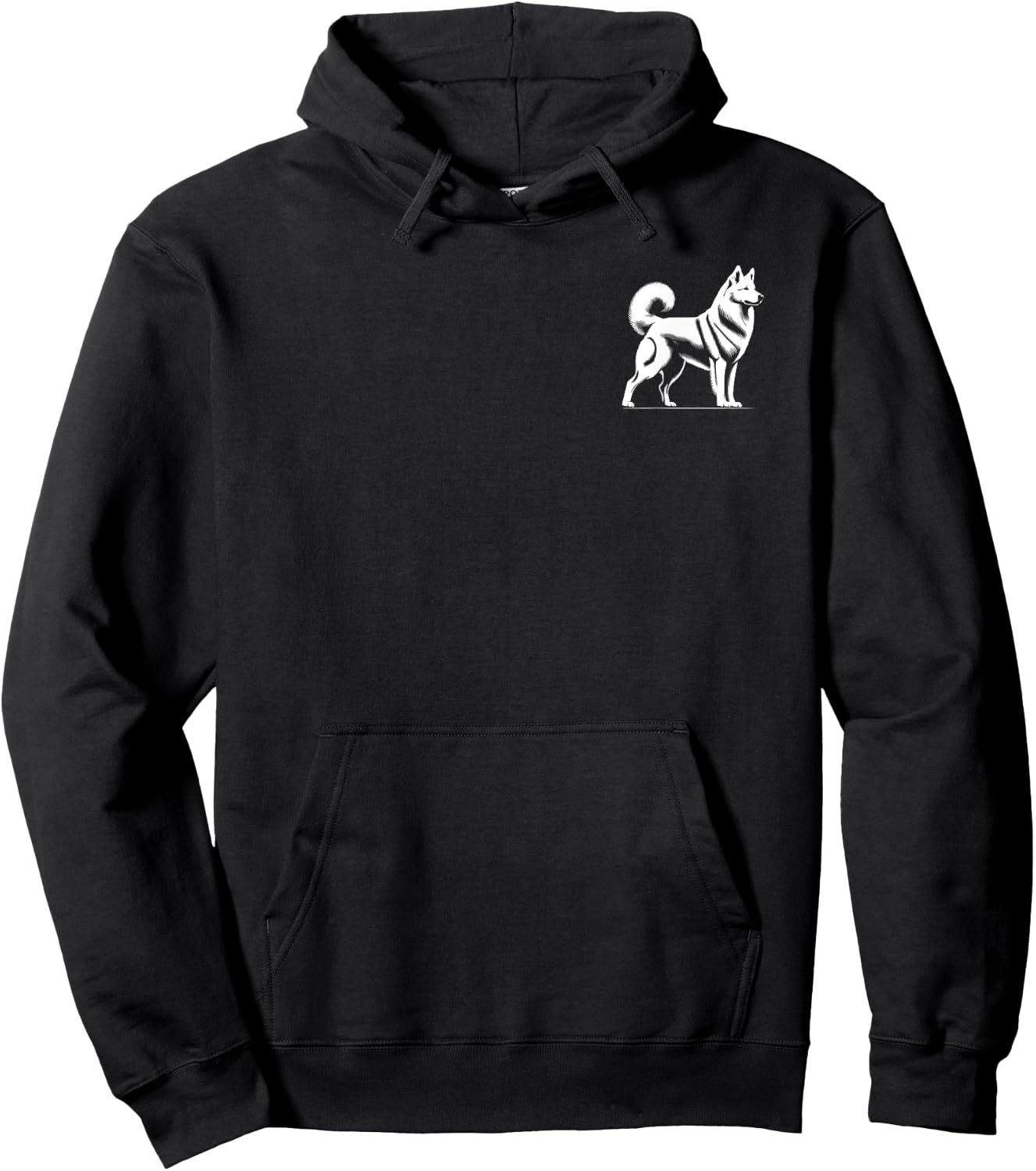 Dog Dad Mom Lover - Monochromatic Norwegian Elkhound Men Women Hoodie - Hoodie | Black