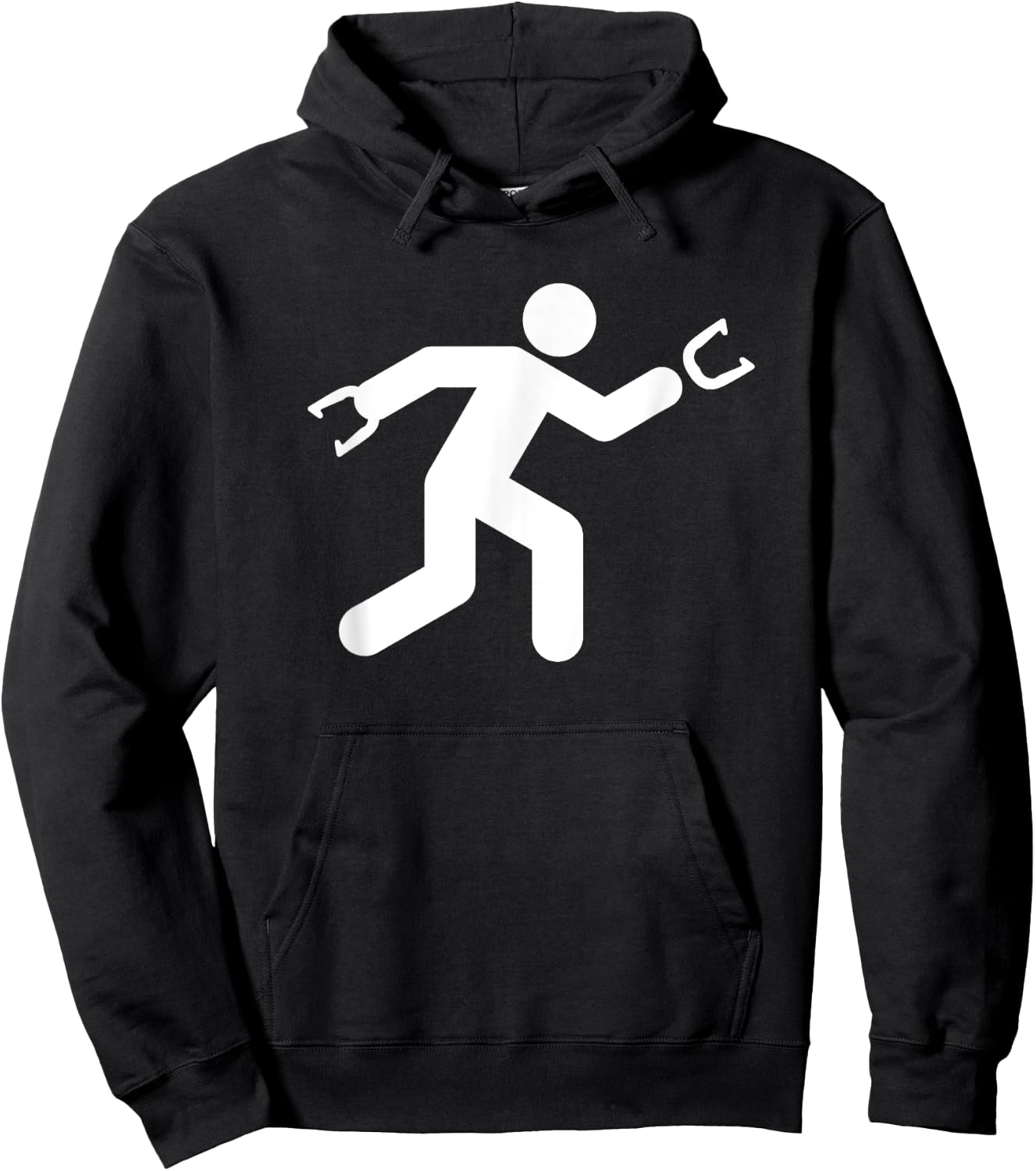 Sign Man - Horseshoe Throwing Shirt Horseshoe Pitchers Gift Hoodie - Hoodie | Black