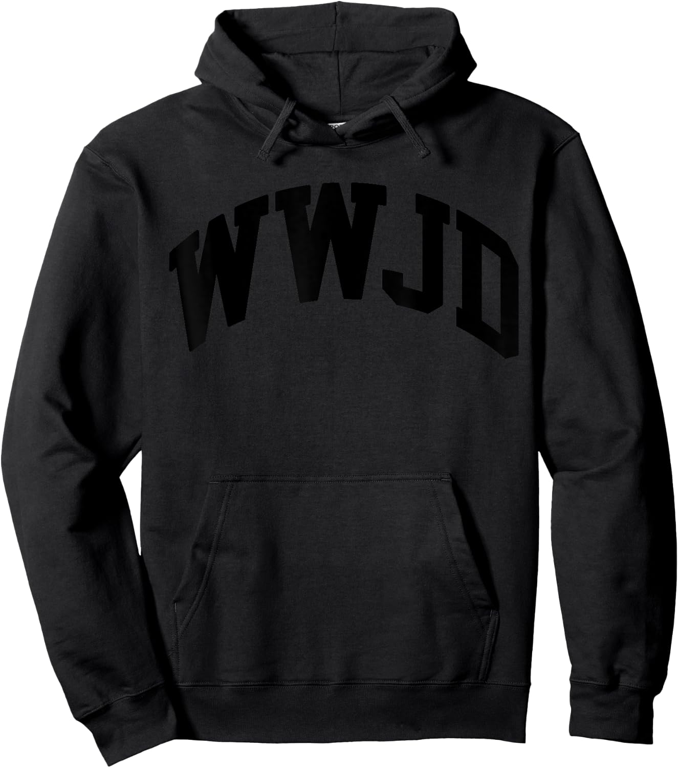 WWJD What Would Jesus Do Christian Bible Faith Minimalist Hoodie - Hoodie | Black