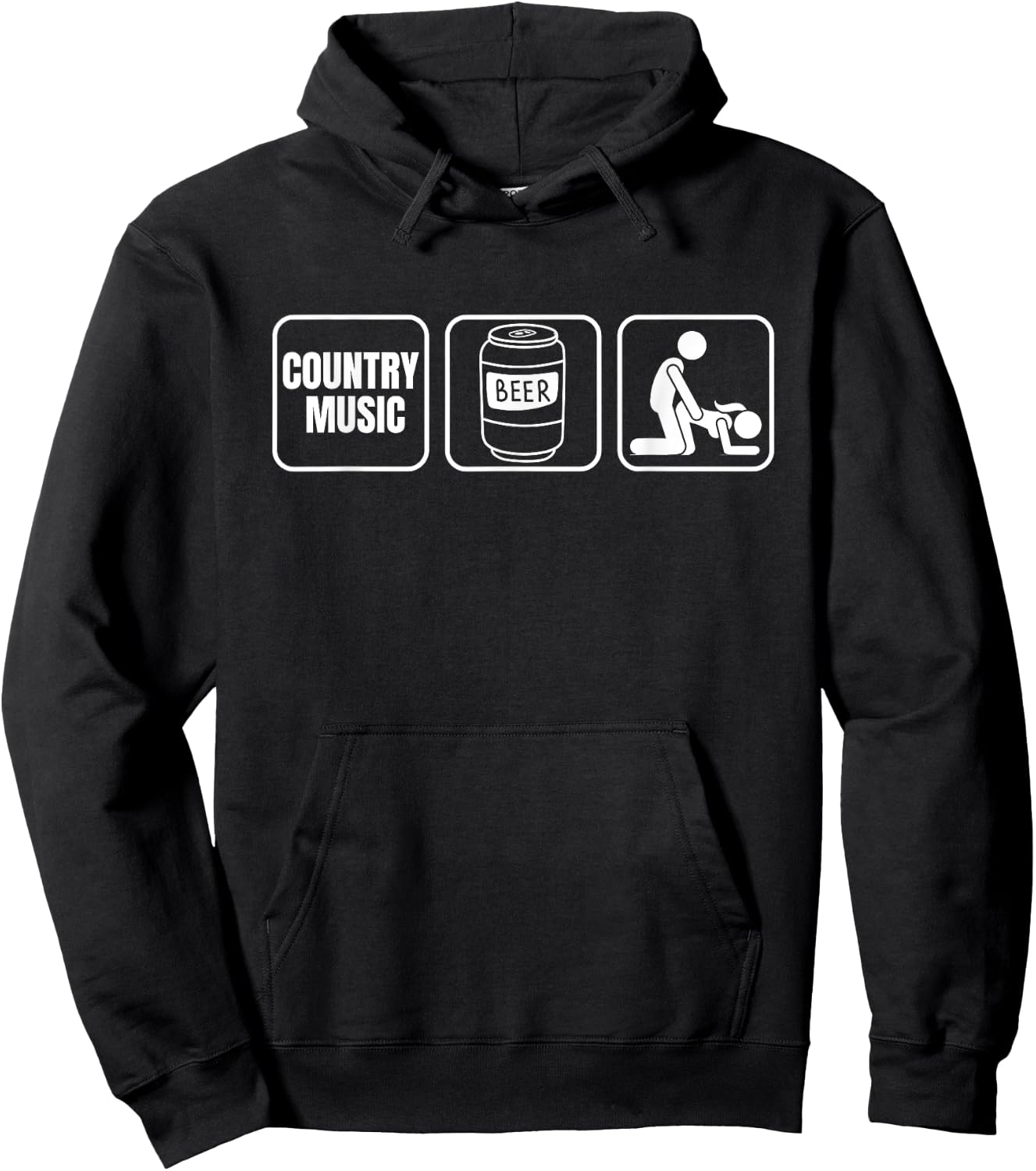 Country Music Beer Plan for the Day Hoodie - Hoodie | Black