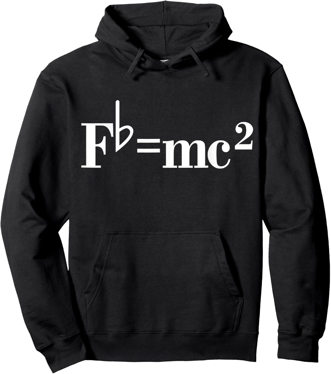 Fb= mc2 Funny Musician Quote Joke Hoodie - Hoodie | Black