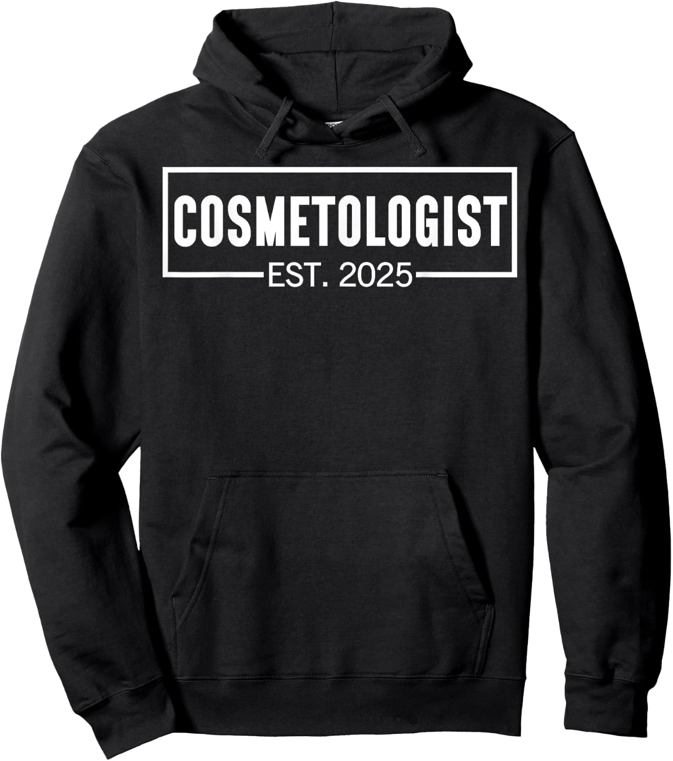 Cosmetologist Est. 2025 Beauty School Graduation Cosmetology Hoodie - Hoodie | Black