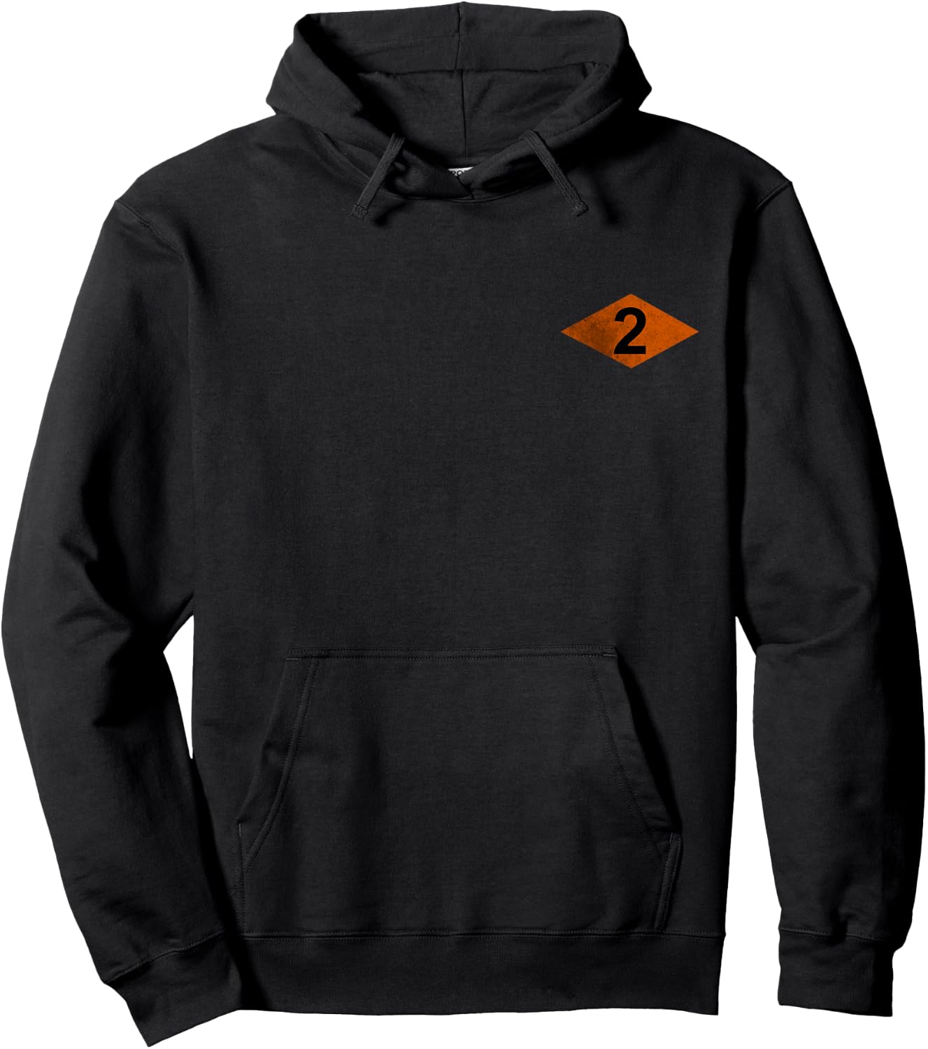 Ranger Orange Diamond 2nd Battalion RLTW Logo Veterans Day Hoodie - Hoodie | Black