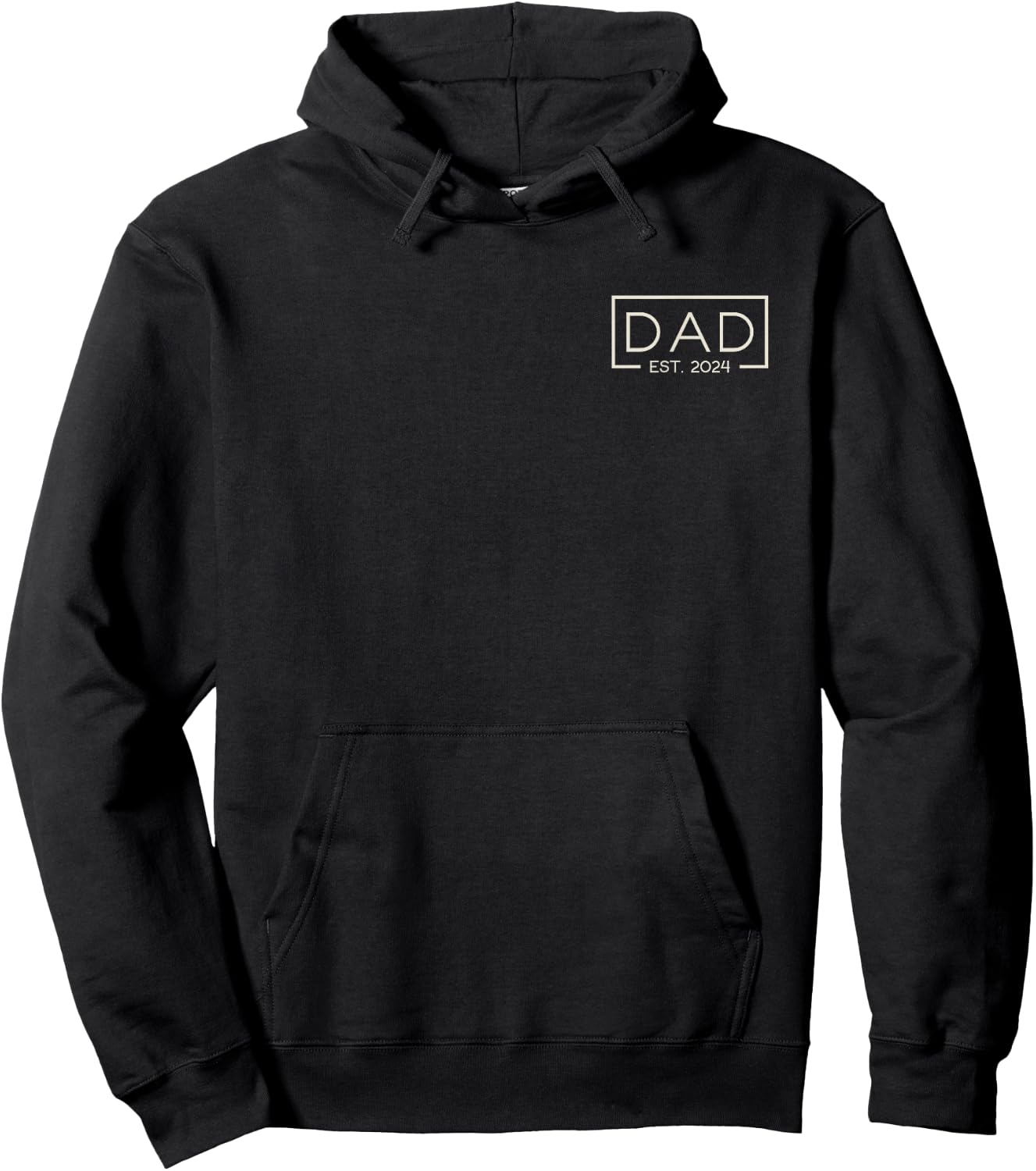 Dad Est. 2024 Logo - Dad Since 2024 Hoodie - Hoodie | Black