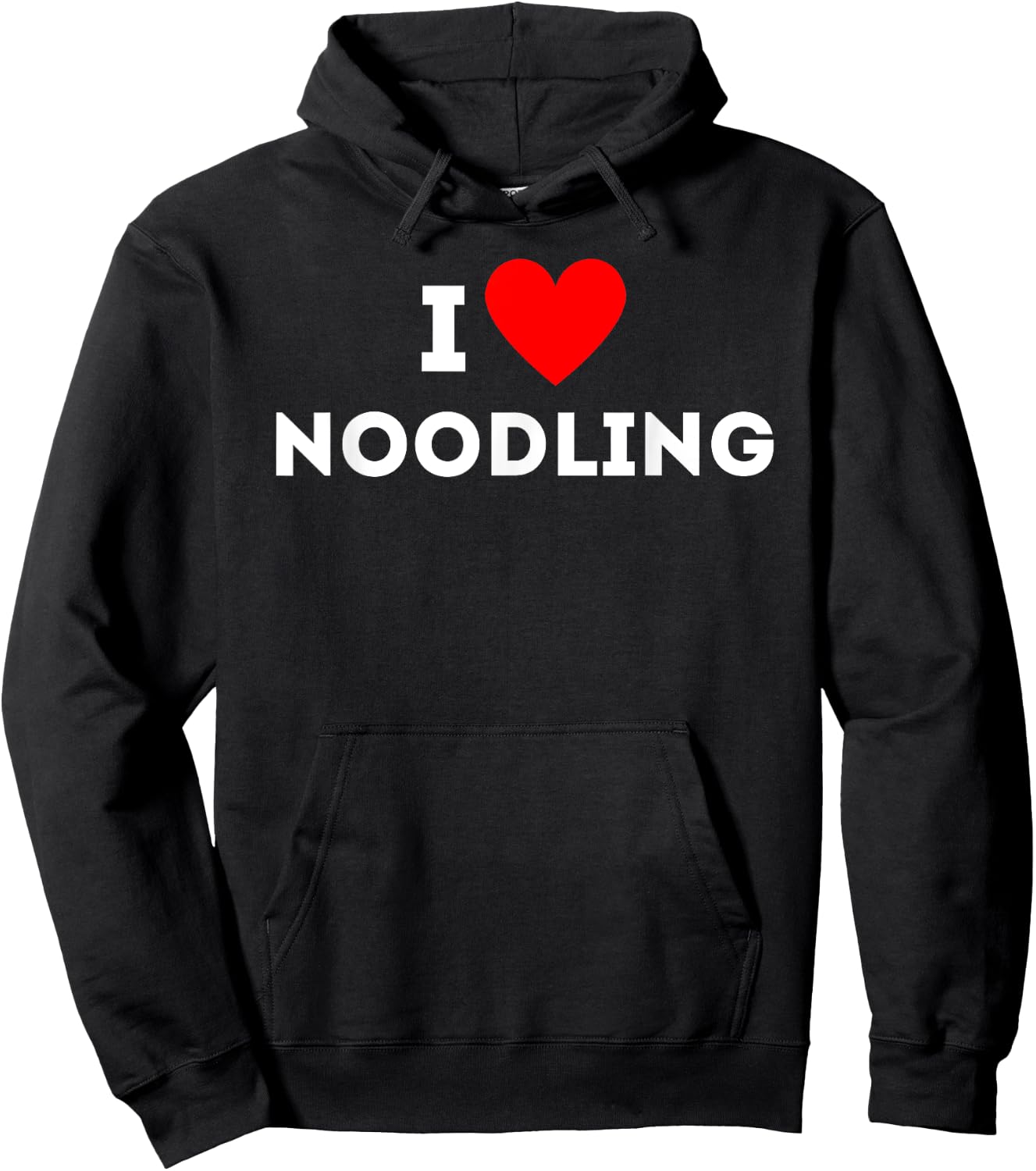 Fun Graphic-I love noodling Hoodie - Hoodie | Black