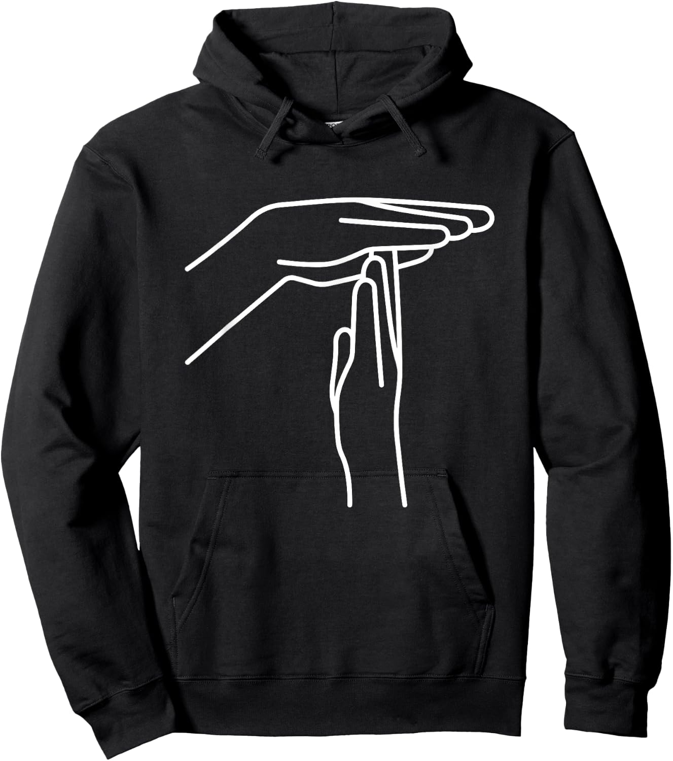 Ref Basketball Technical Foul Hand Symbol - Sign Language Hoodie - Hoodie | Black