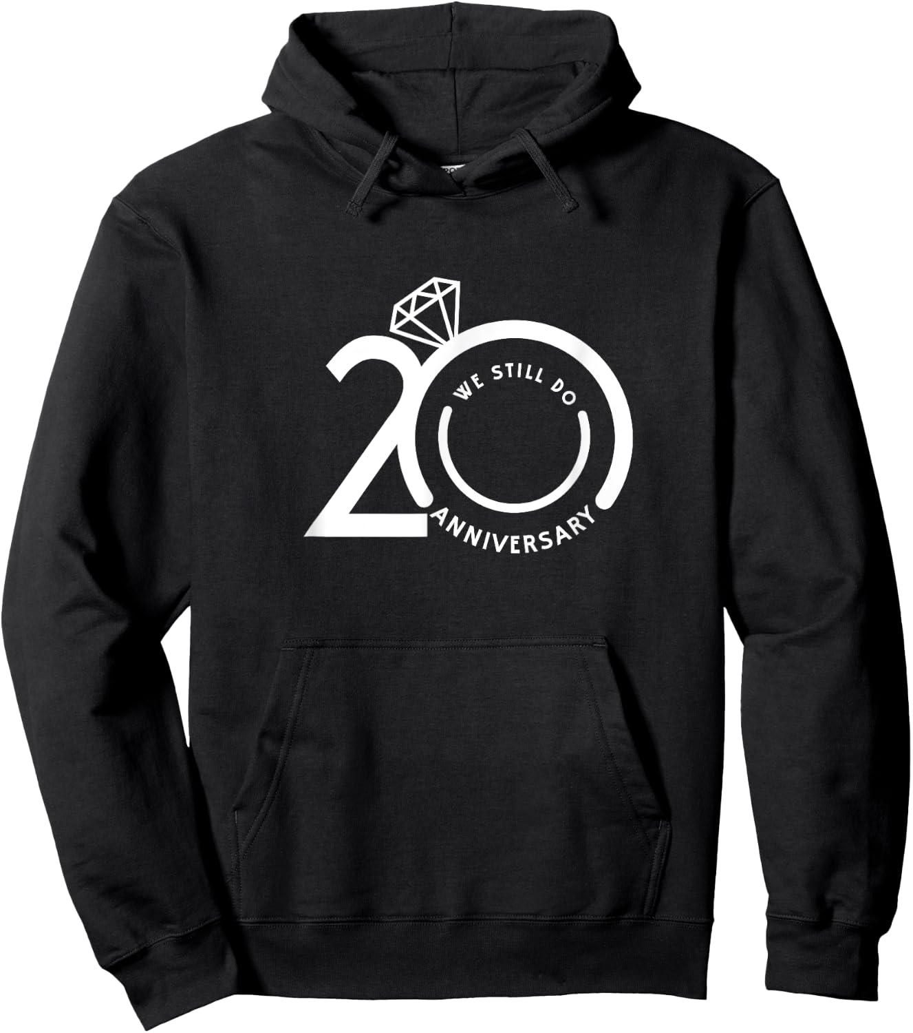 We Still Do 20 Years - 20th Wedding Anniversary Hoodie - Hoodie | Black