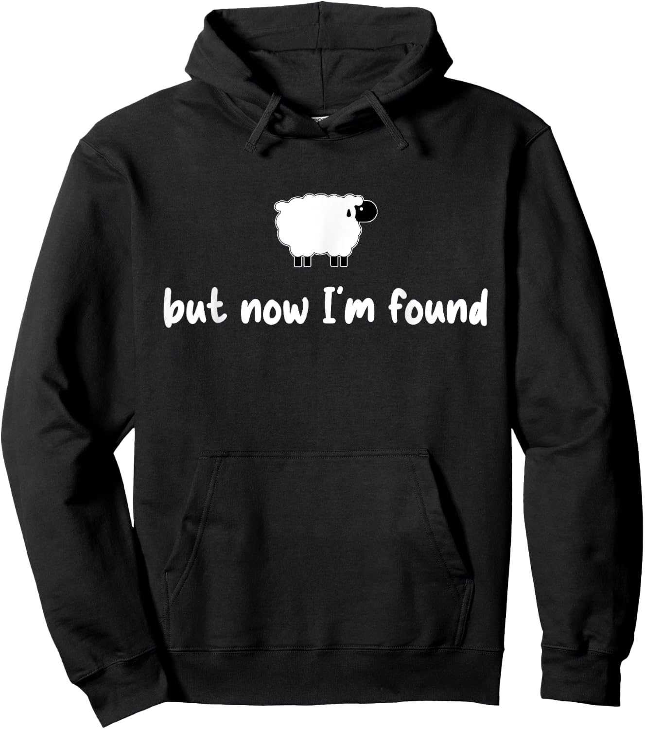 But Now I'm Found, Retro Christian, Sheep Christian Hoodie - Hoodie | Black