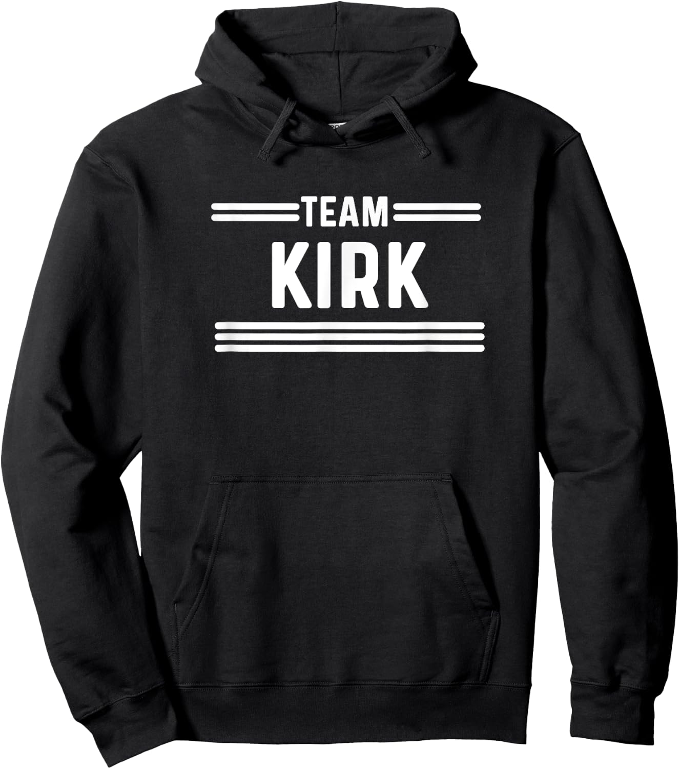 Team Kirk - Family Name Hoodie - Hoodie | Black