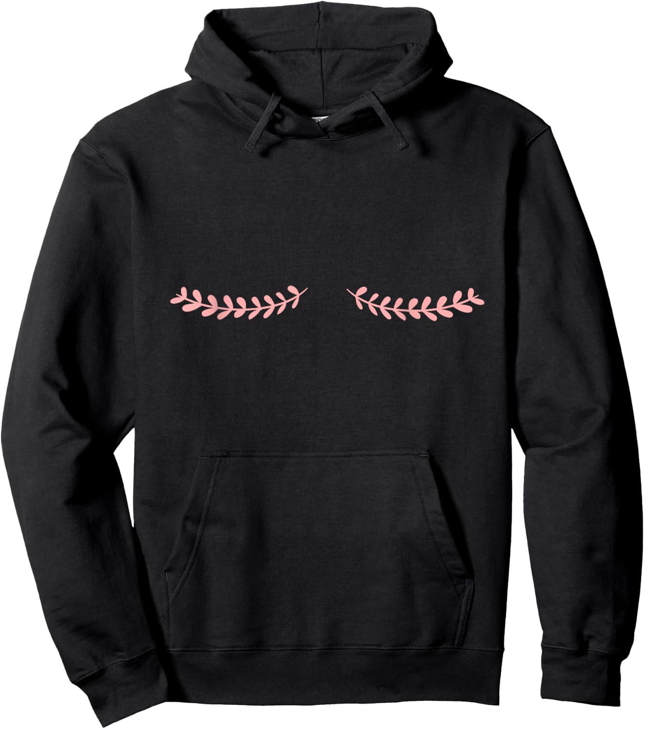 Double Mastectomy Scar Floral Breast Cancer Survivor Hoodie - Hoodie | Black