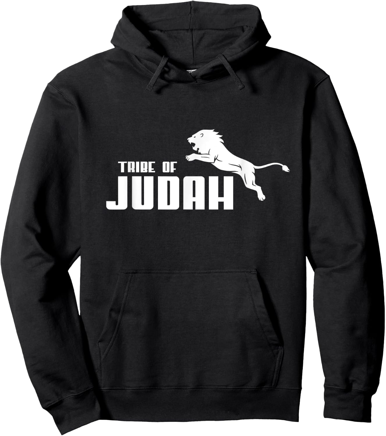 Tribe of Judah Lion Jumping Lion Of Zion Hebrew Israelite Hoodie - Hoodie | Black