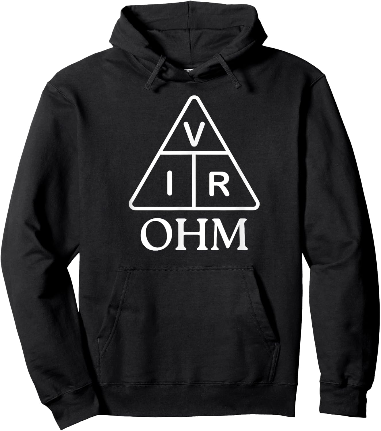 Ohm Law Ohms-Simple Law Triangle-Electrical Engineer Hoodie - Hoodie | Black