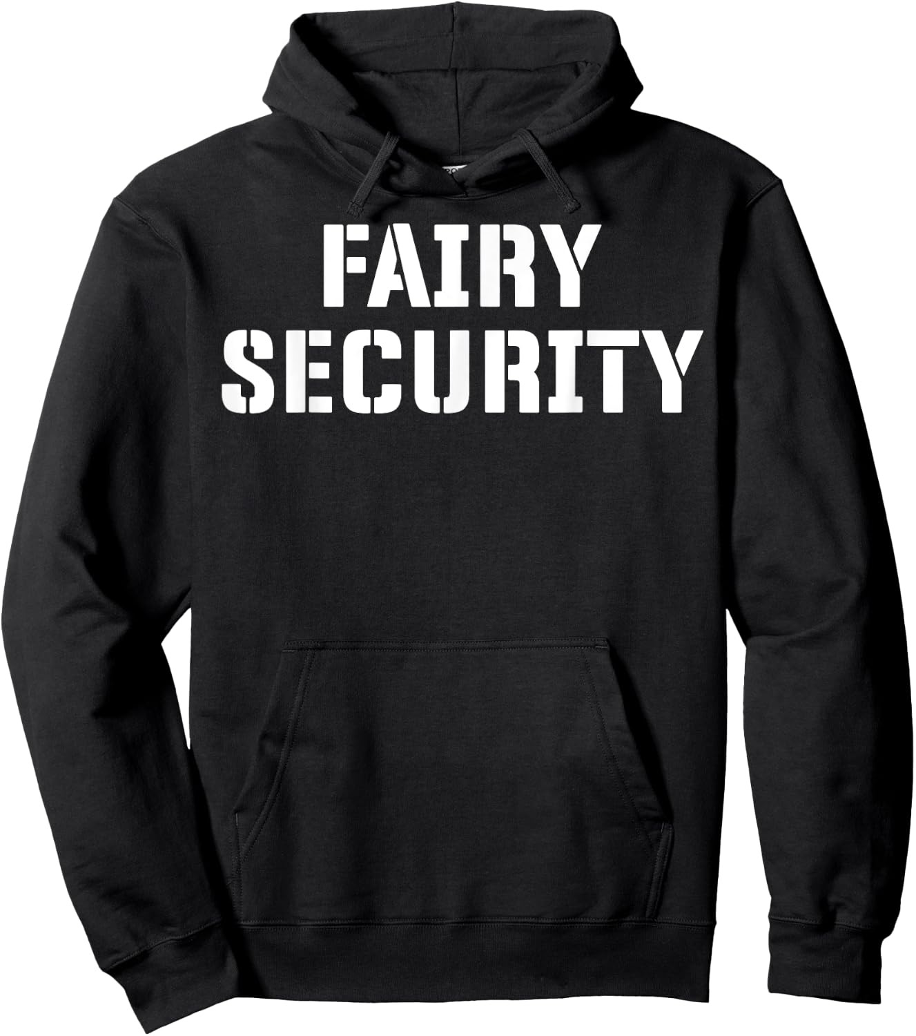 Fairy Security Halloween Costume for Dad Mom Brother Uncle Hoodie - Hoodie | Black