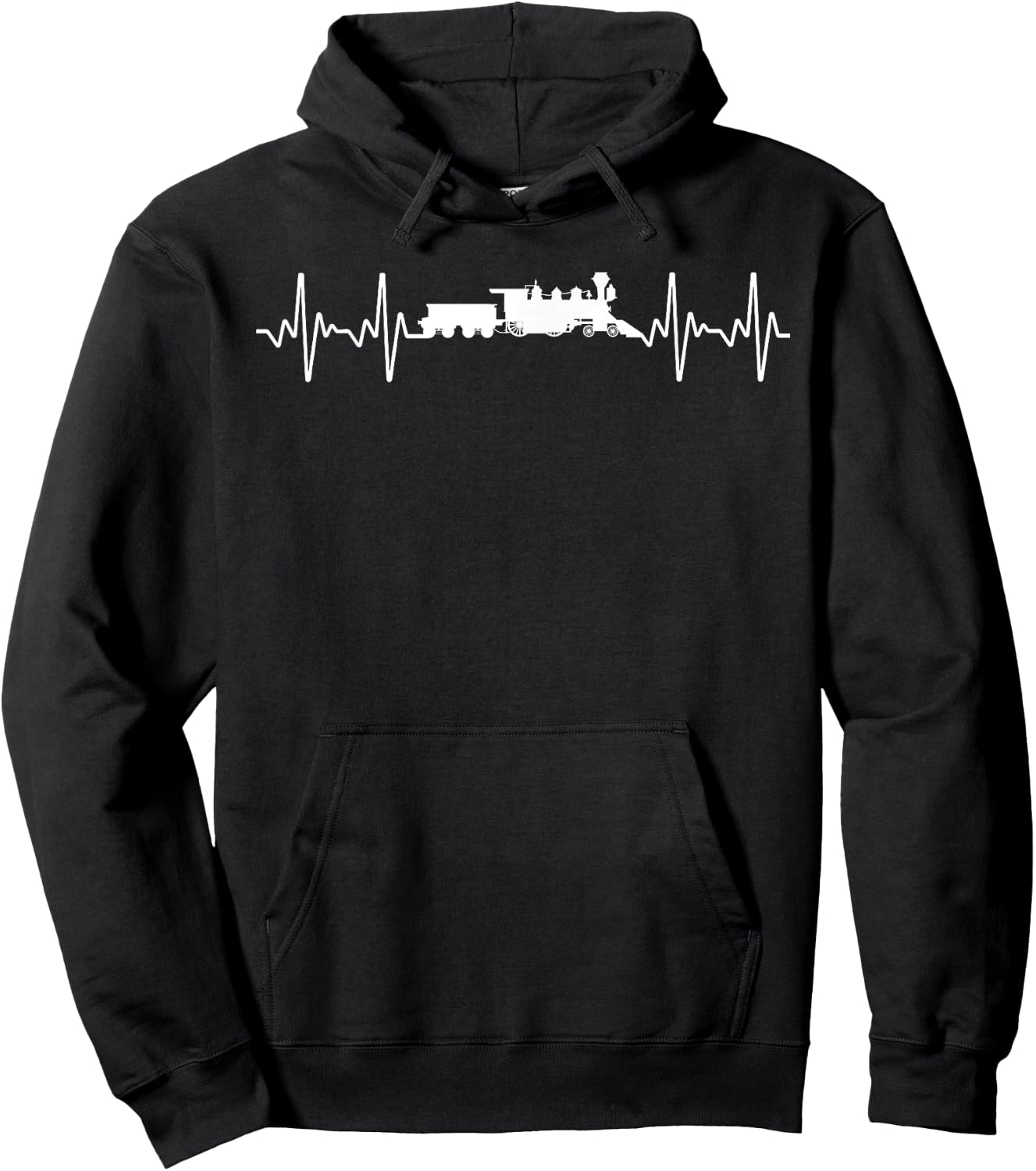 Funny Train Art Women Locomotive Railway Train Lover Hoodie - Hoodie | Black