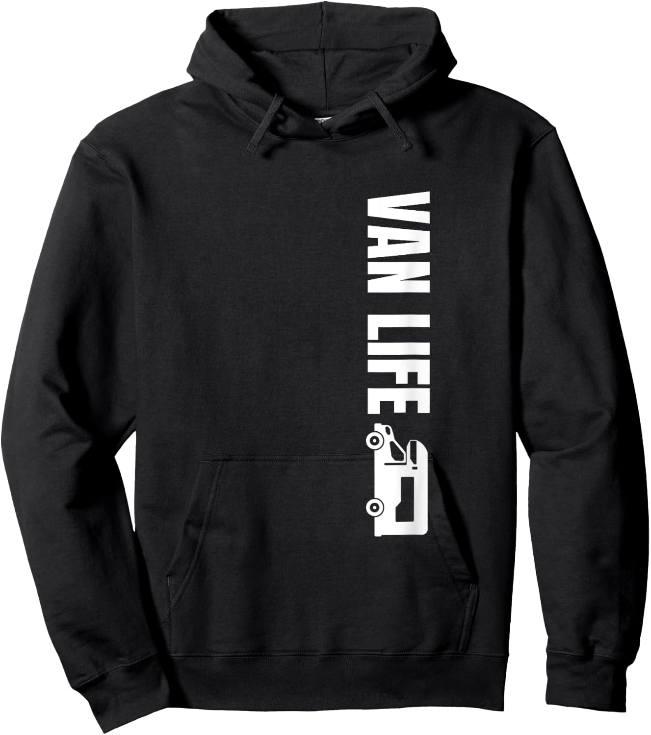 Vanlife Nomads Vintage Distressed Van Life Hoodie - Hoodie | Black