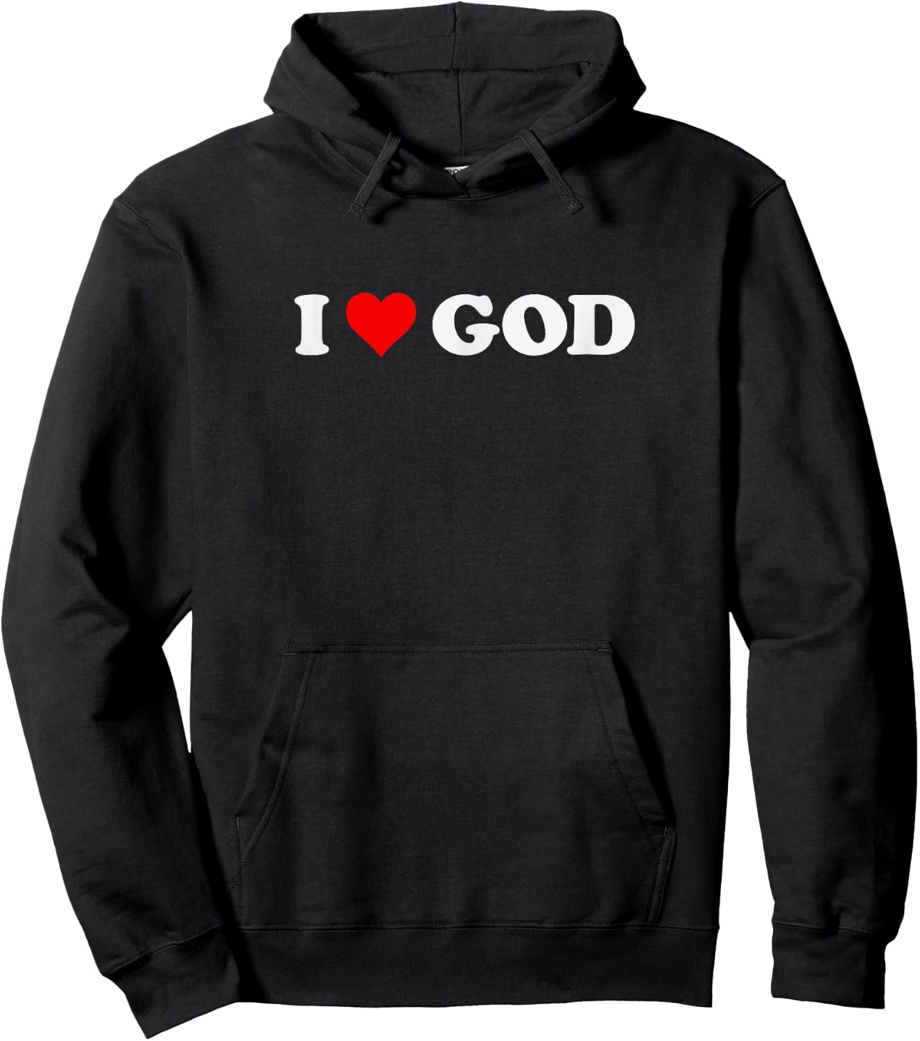 I Love God Hoodie - Hoodie | Black