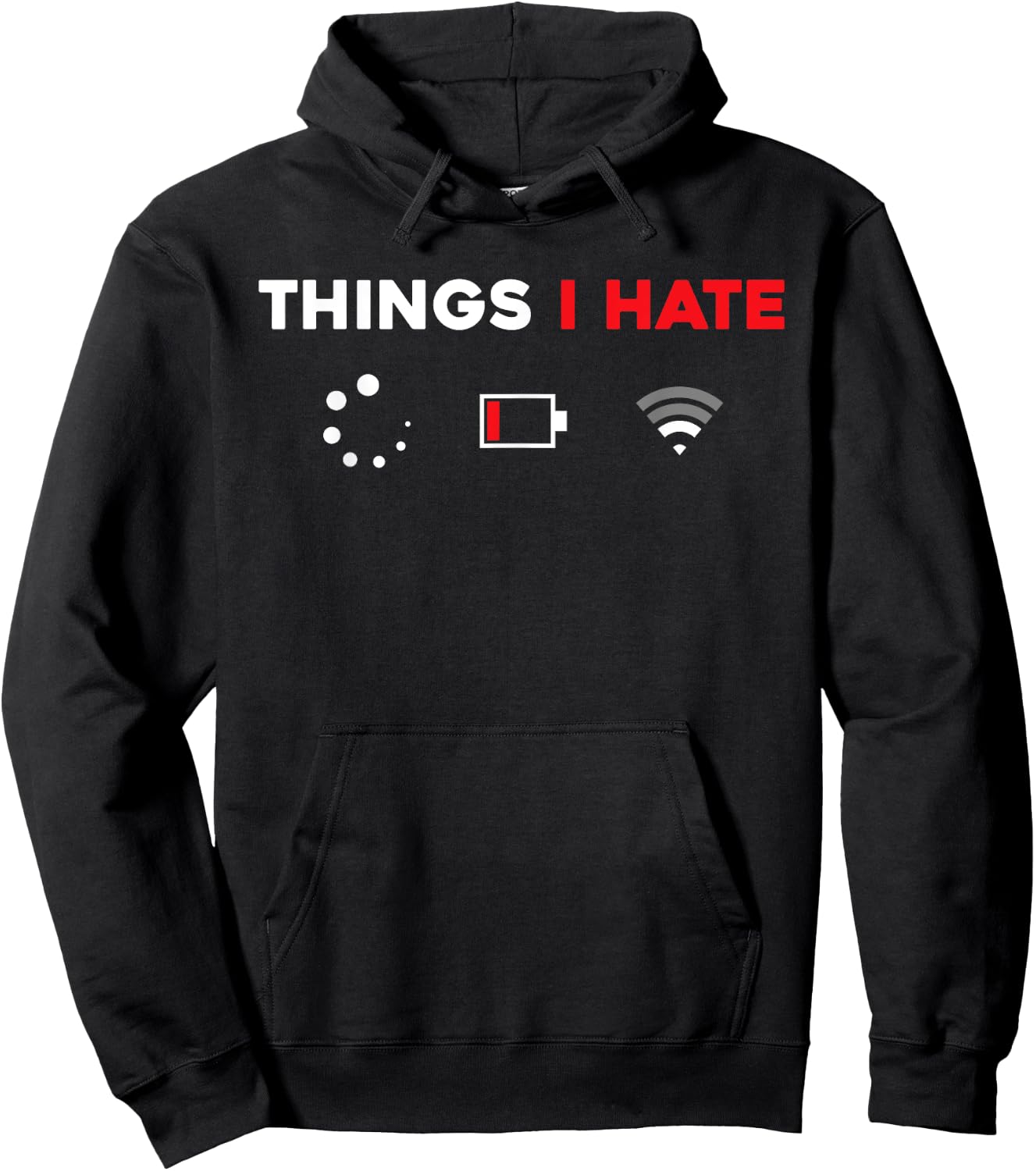 Things I Hate Programmer Gamer Fun Idea Hoodie - Hoodie | Black