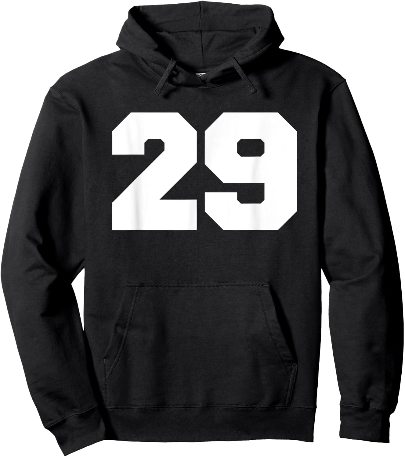 Number 29 Sports Jersey Player #29 Fan FRONT PRINT Varsity Hoodie - Hoodie | Black