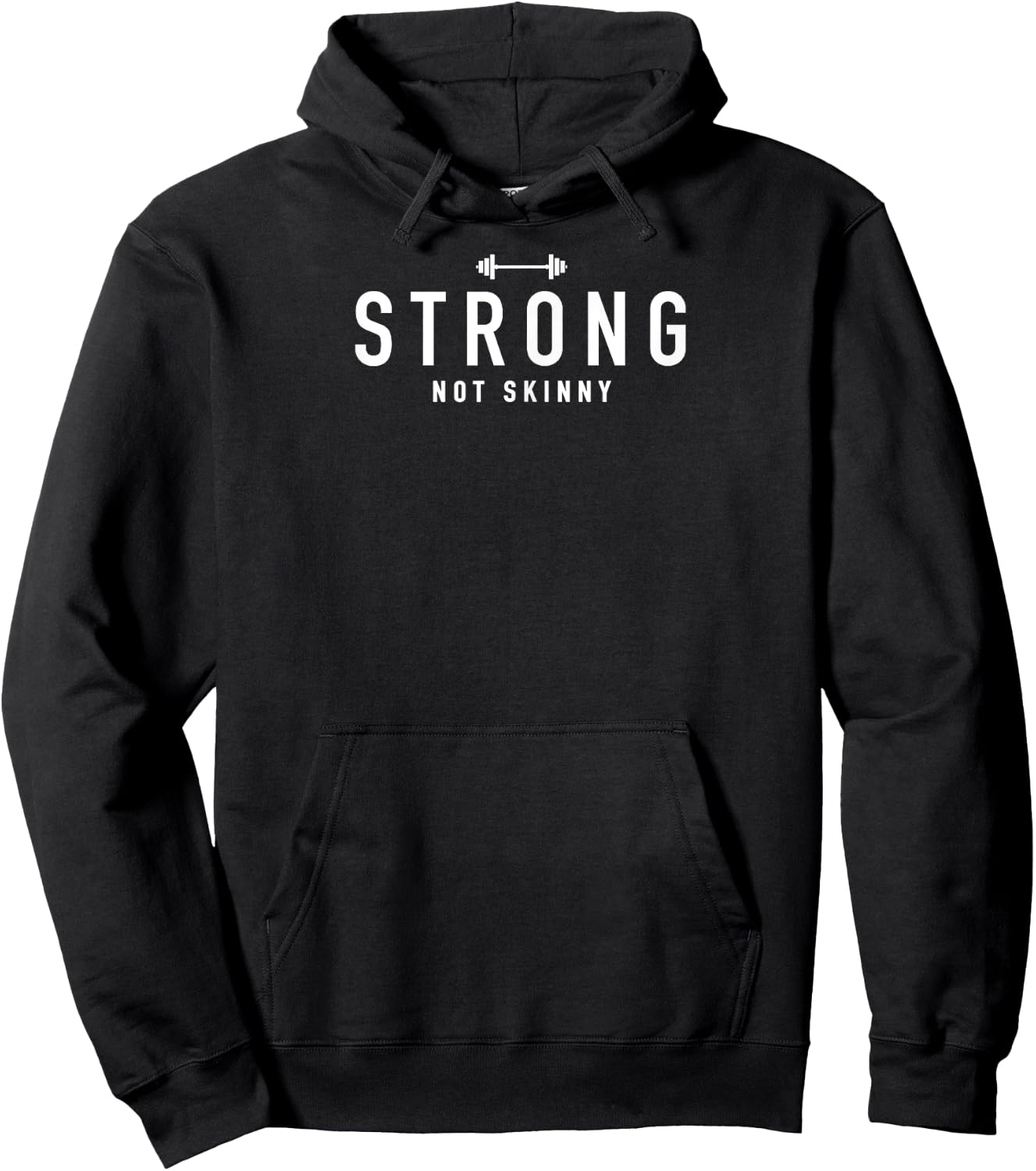 Strong Not Skinny Hoodie - Hoodie | Black