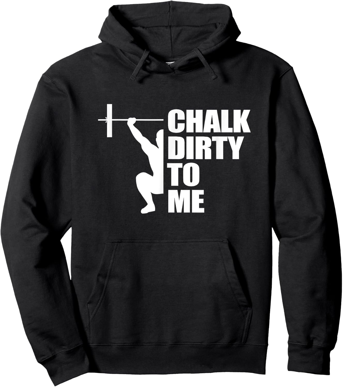 Weightlifing Barbell - Funny Workout Gym Weightlifter Hoodie - Hoodie | Black