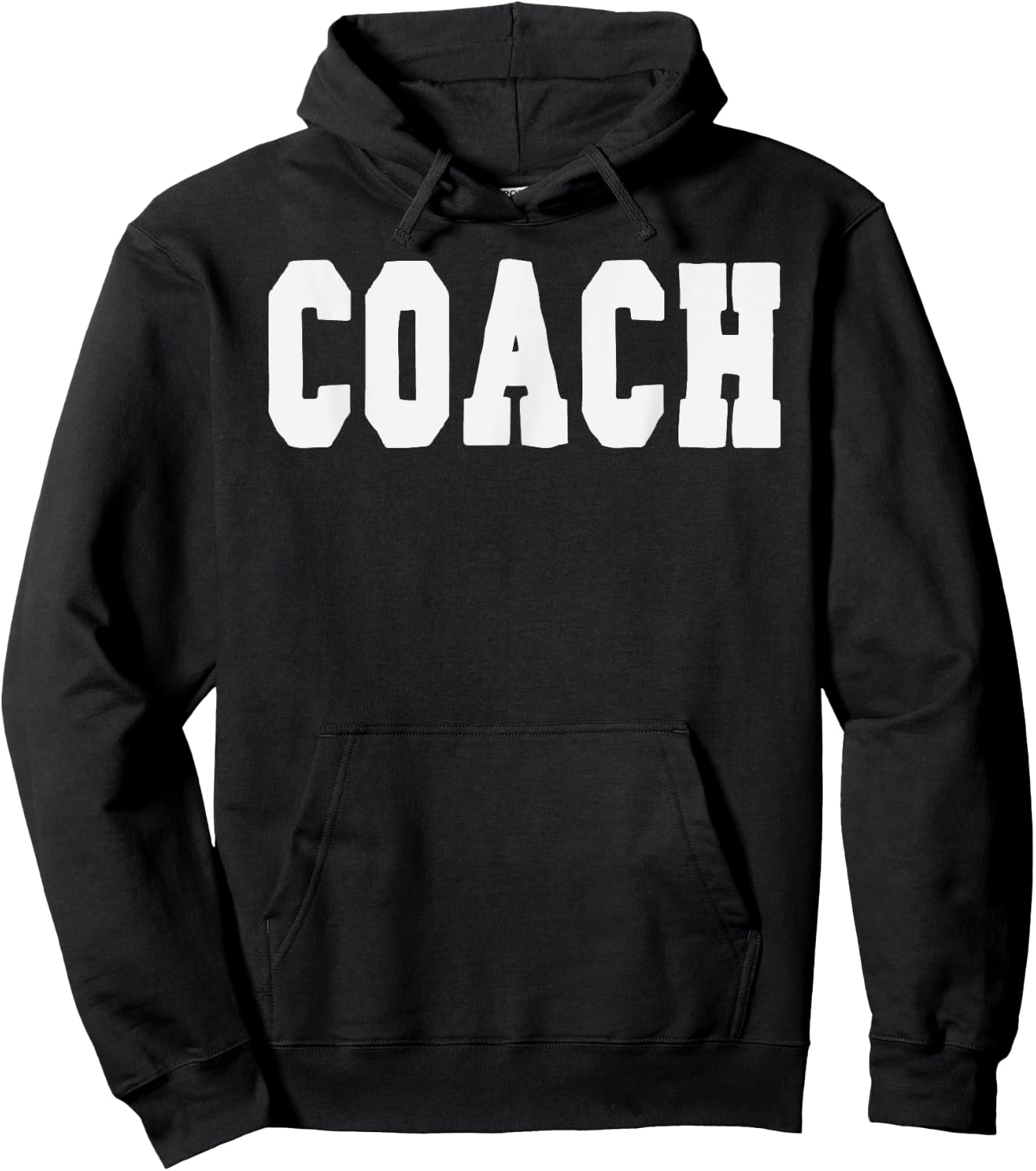 Coach Bold Lettering Halloween Costume Dress Up Hoodie - Hoodie | Black