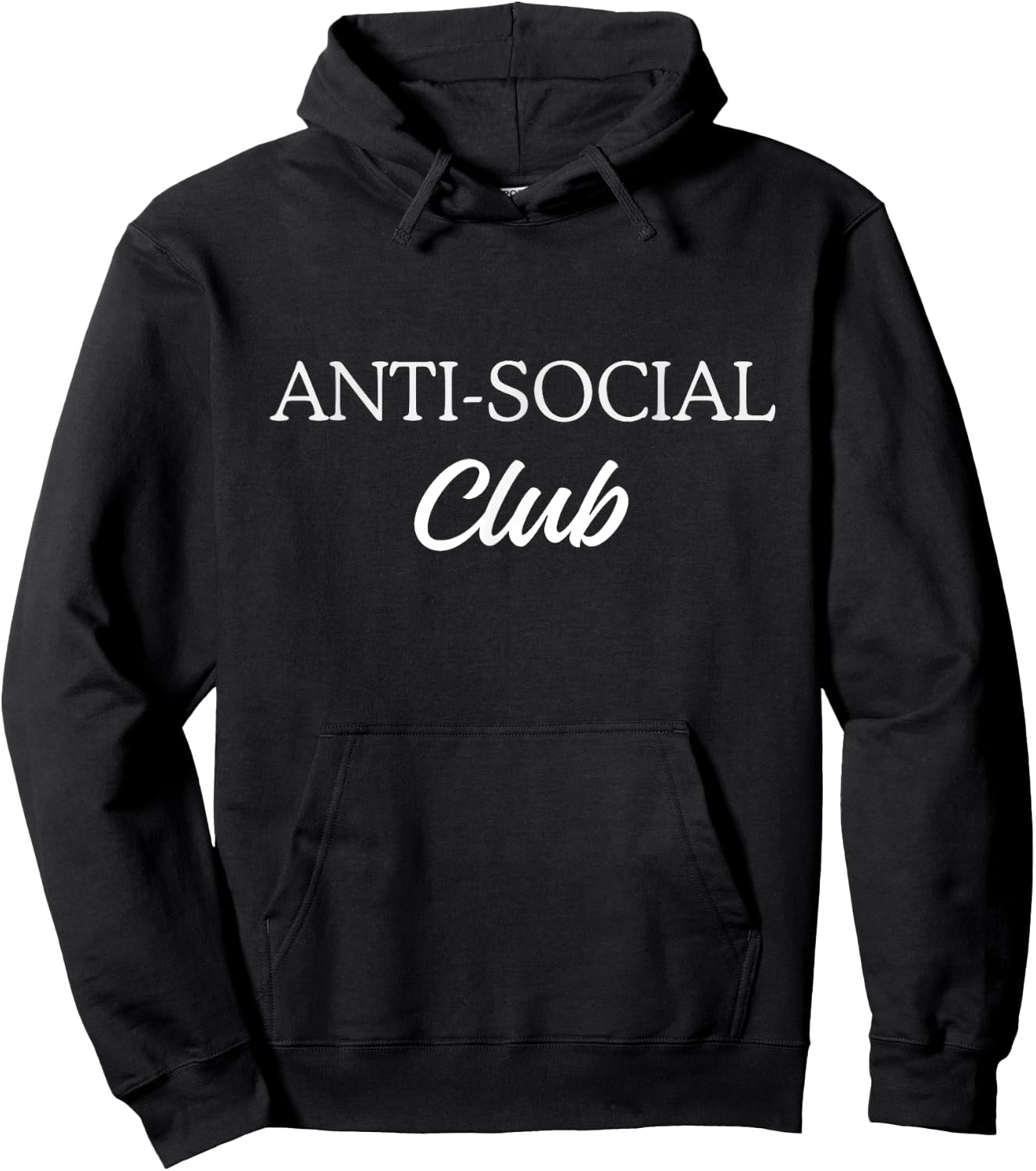 Anti-Social Club Statement Design Hoodie - Hoodie | Black