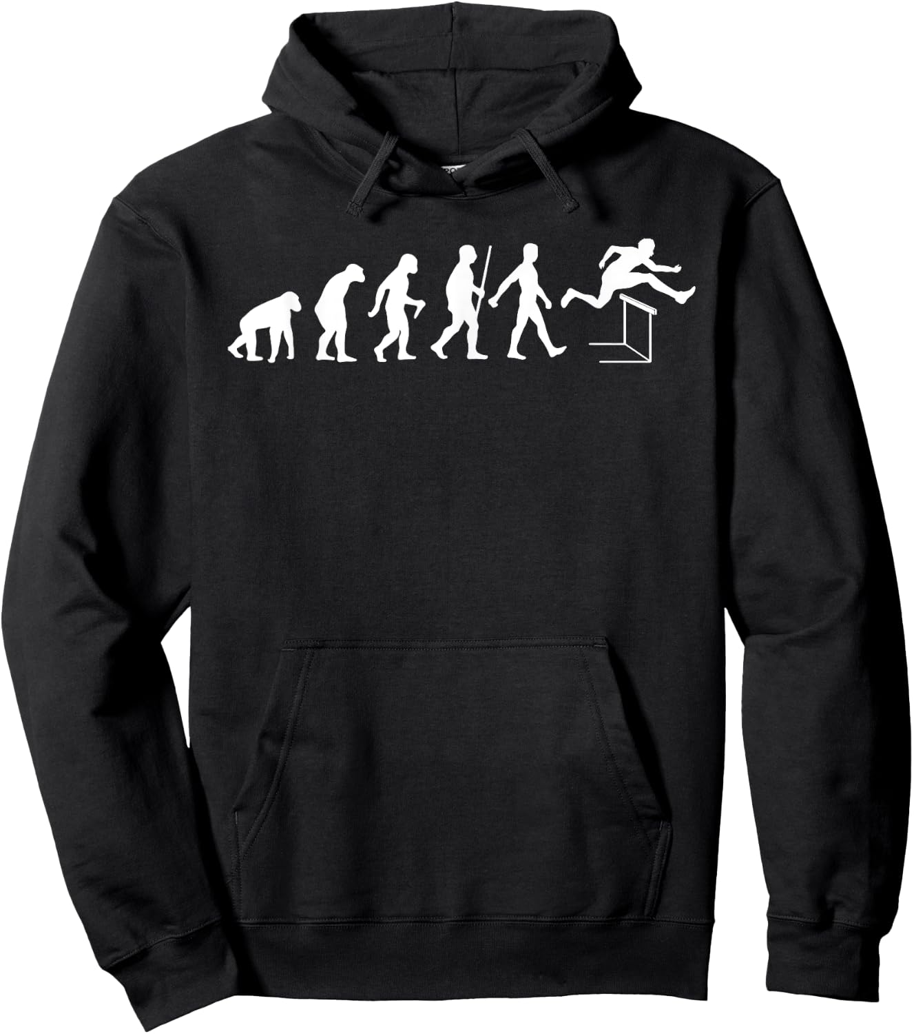 Funny Hurdles Runner Women Track & Field Athlete Hoodie - Hoodie | Black