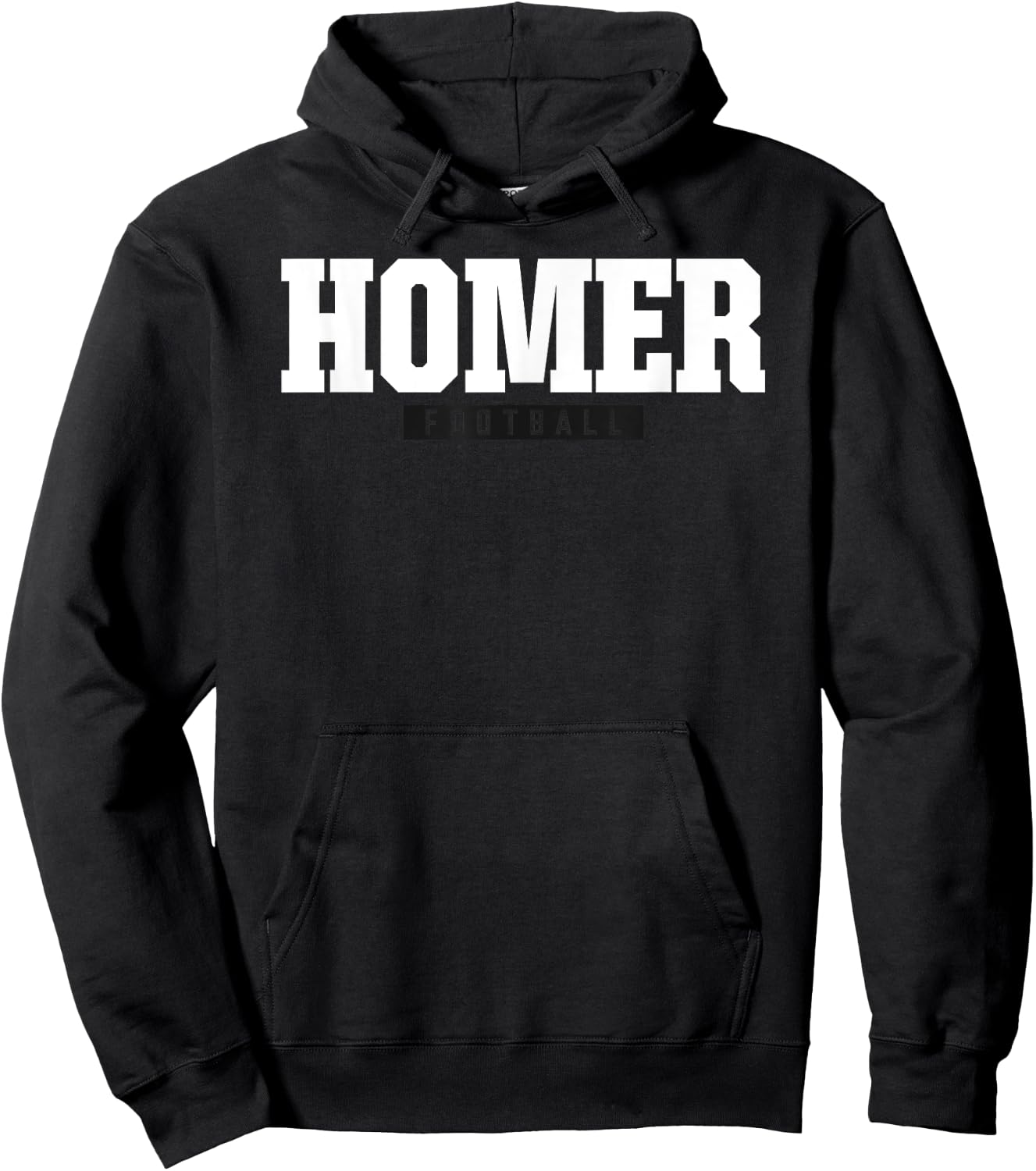Homer High School Football HS Hoodie - Hoodie | Black