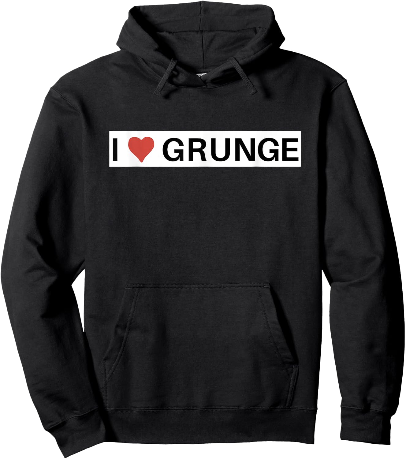 I Love Grunge Music Hoodie - Hoodie | Black