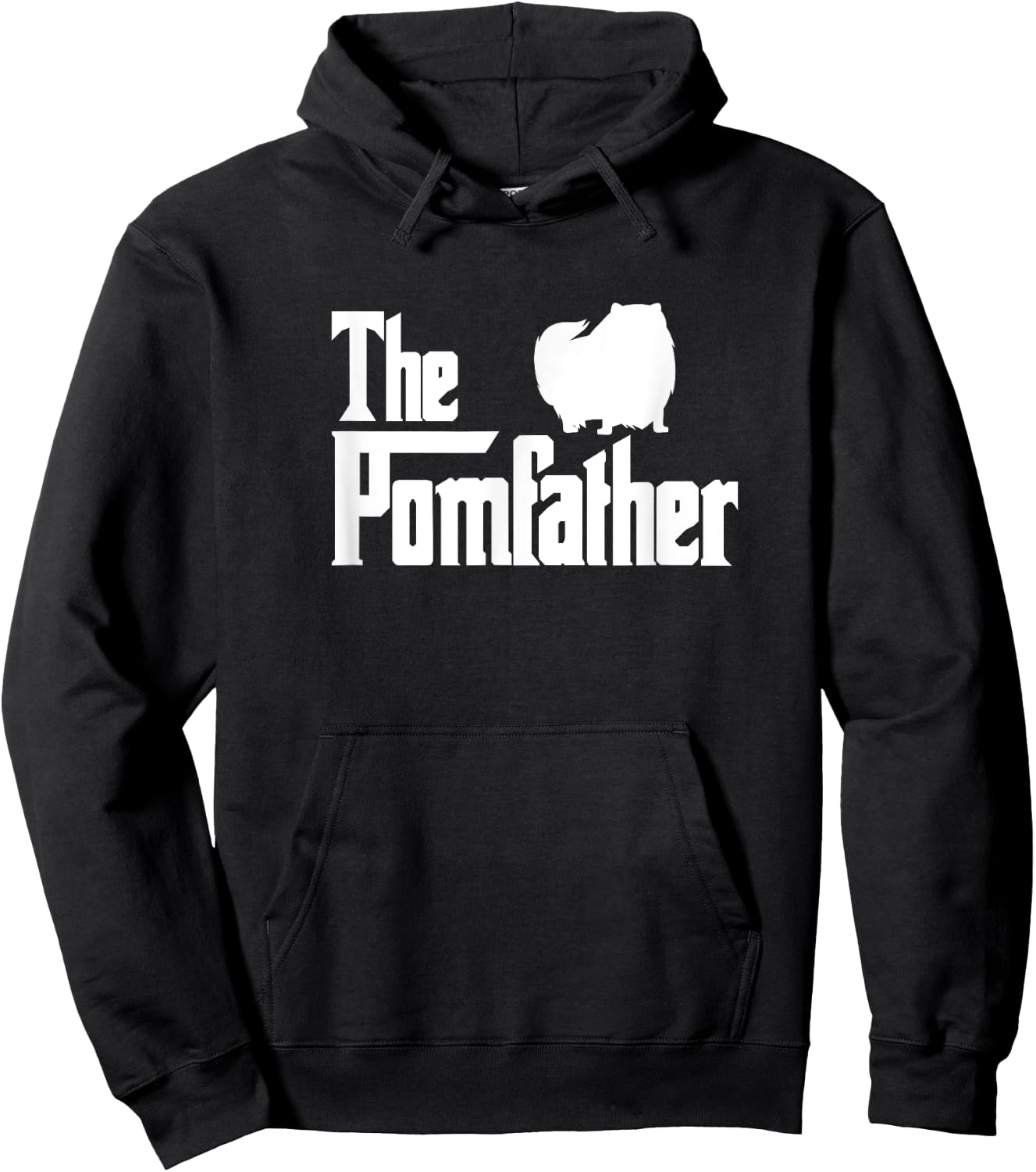 The Pomfather Pomeranian Dog Dad Father Father's Day Hoodie - Hoodie | Black