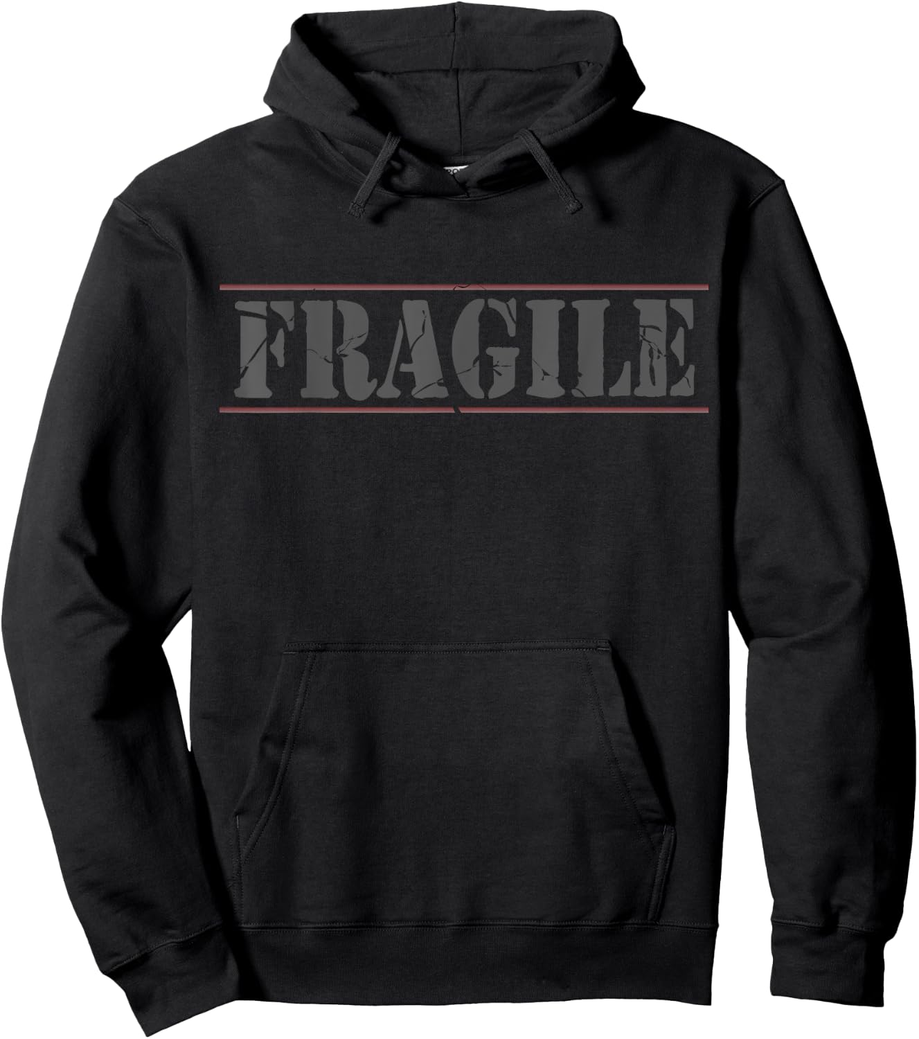 Fragile, handle with care, caution Hoodie - Hoodie | Black