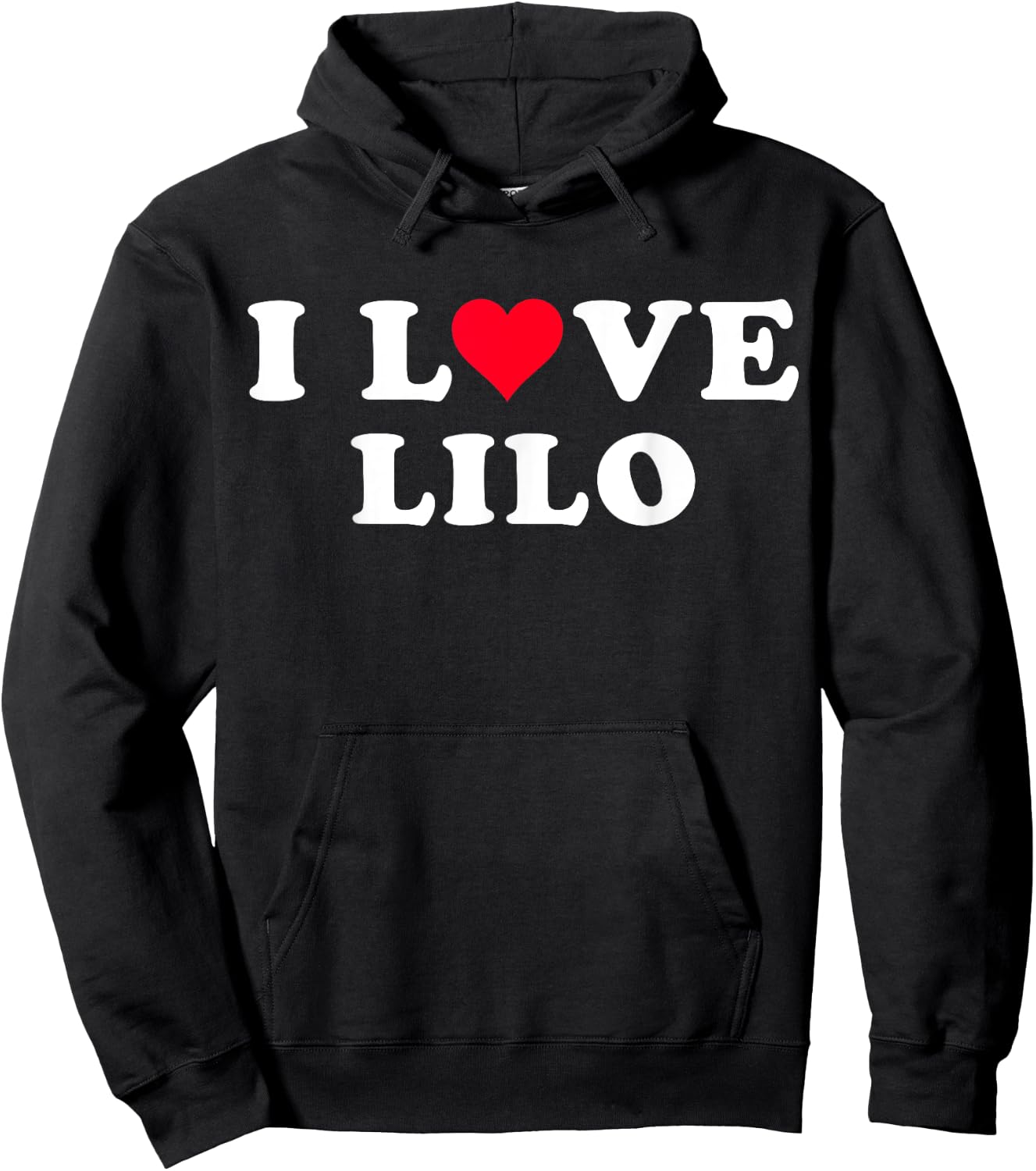 I Love Lilo Matching Girlfriend & Boyfriend Lilo Name Hoodie - Hoodie | Black