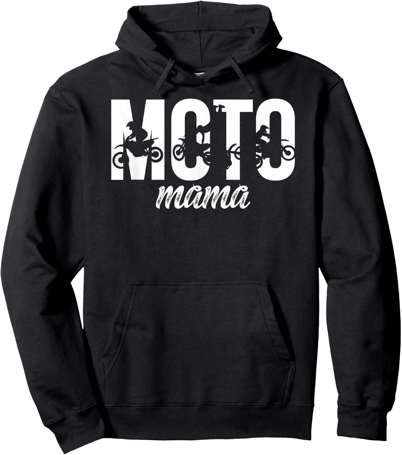 Moto Mama Motocross Mom Of A Motocross Rider Mother Hoodie - Hoodie | Black