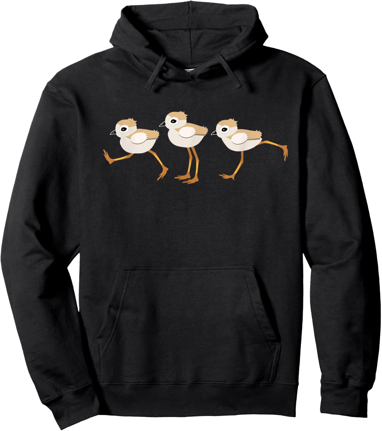 Piping Plovers Seabirds Shorebirds on the Beach Men Women Girls Kids Hoodie - Hoodie | Black