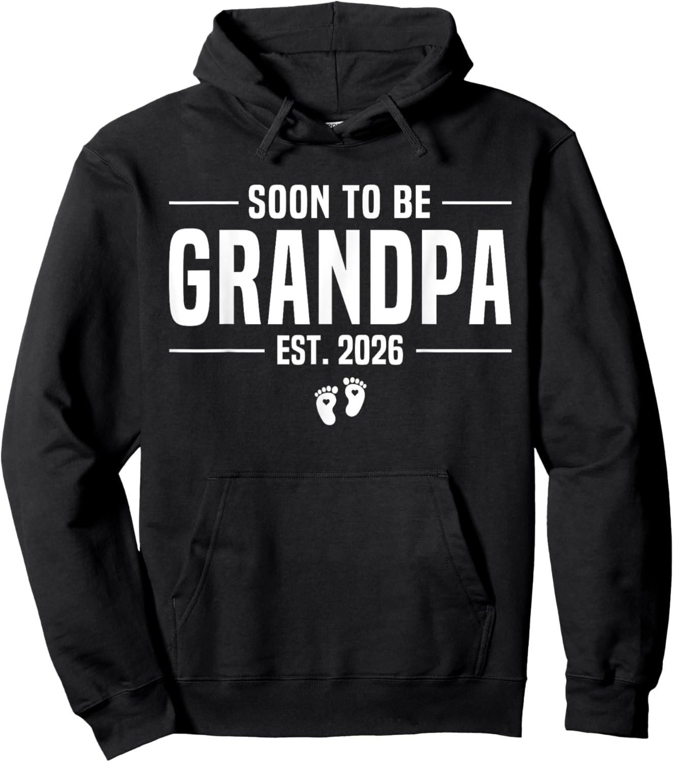 Soon to be Grandpa 2026 Loading Promoted to Grandpa 2026 Hoodie - Hoodie | Black