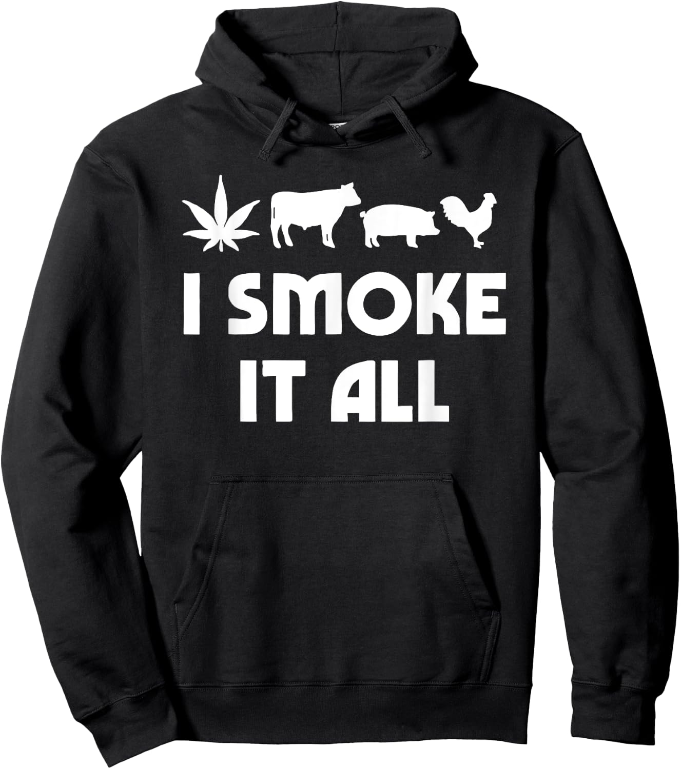I Smoke It All Funny Women Hoodie - Hoodie | Black