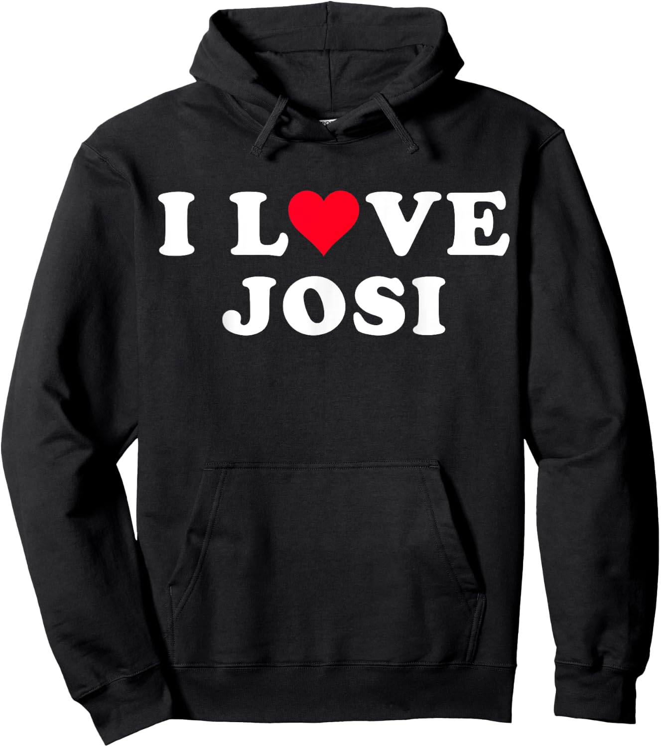 I Love Josi Matching Girlfriend & Boyfriend Josi Name Hoodie - Hoodie | Black