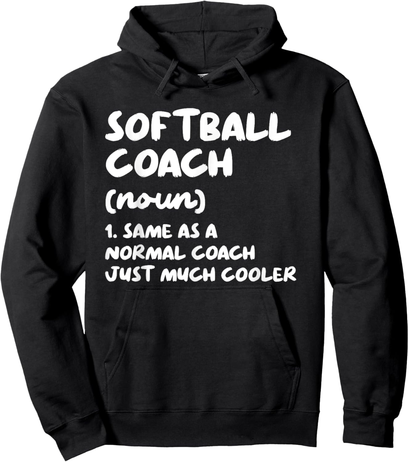 Softball Coach Definition Funny Hoodie - Hoodie | Black