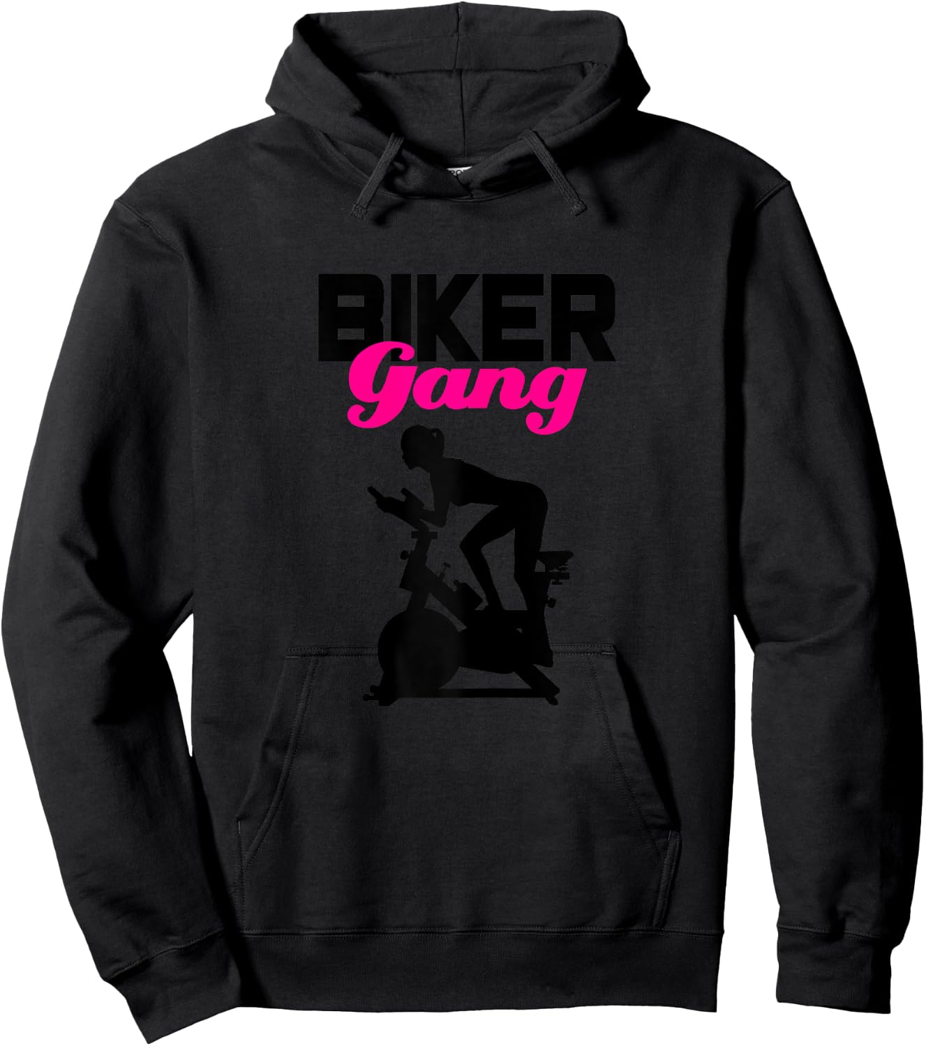 Biker Gang Spinning Spin Indoor Cycling Gym Workout Hoodie - Hoodie | Black
