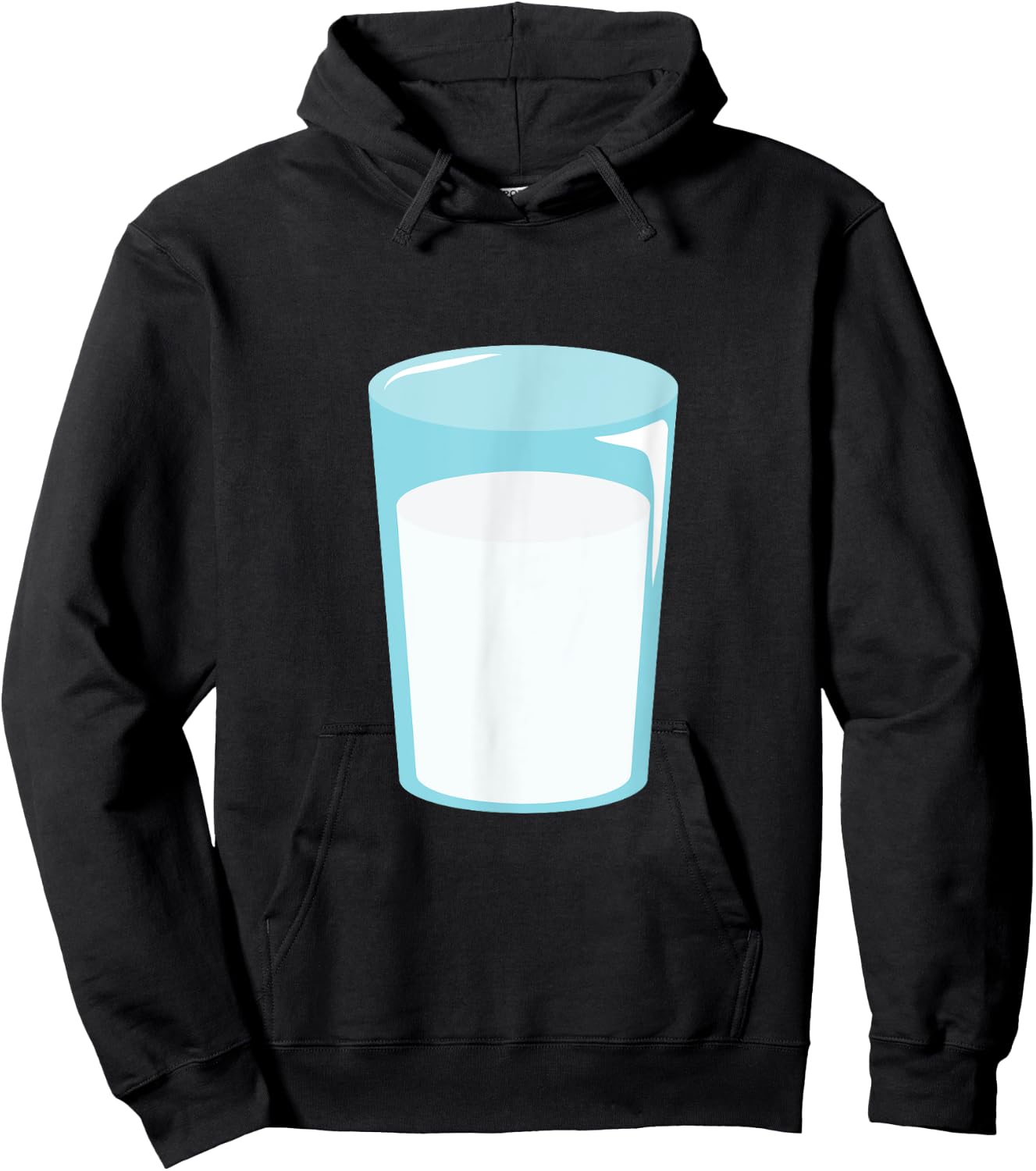 Glass of Milk Funny Halloween Couple Costume Hoodie - Hoodie | Black
