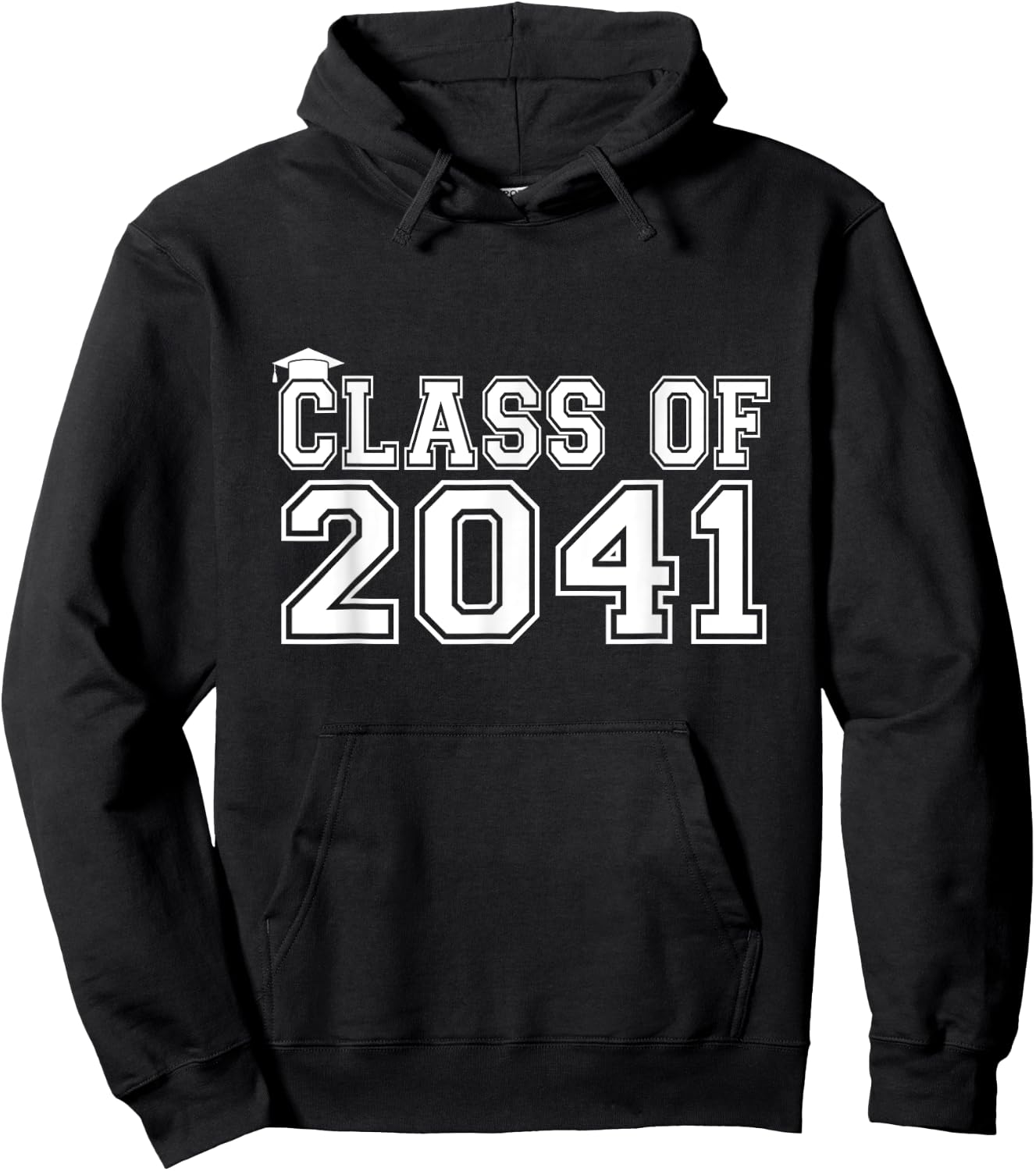 Class Of 2041 Grow With Me Graduation First Day of School Hoodie - Hoodie | Black