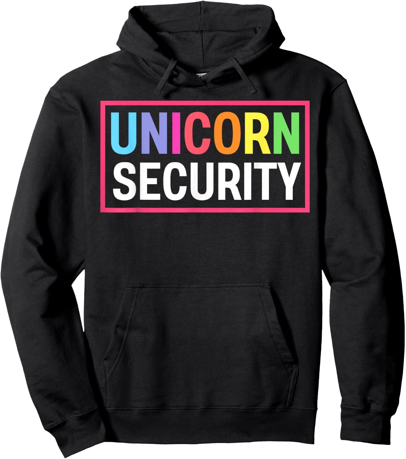 Cute I Love Them Security Unicorns Girl Squad -Kids, -Adults Black Short Sleeve Hoodie - Hoodie | Black