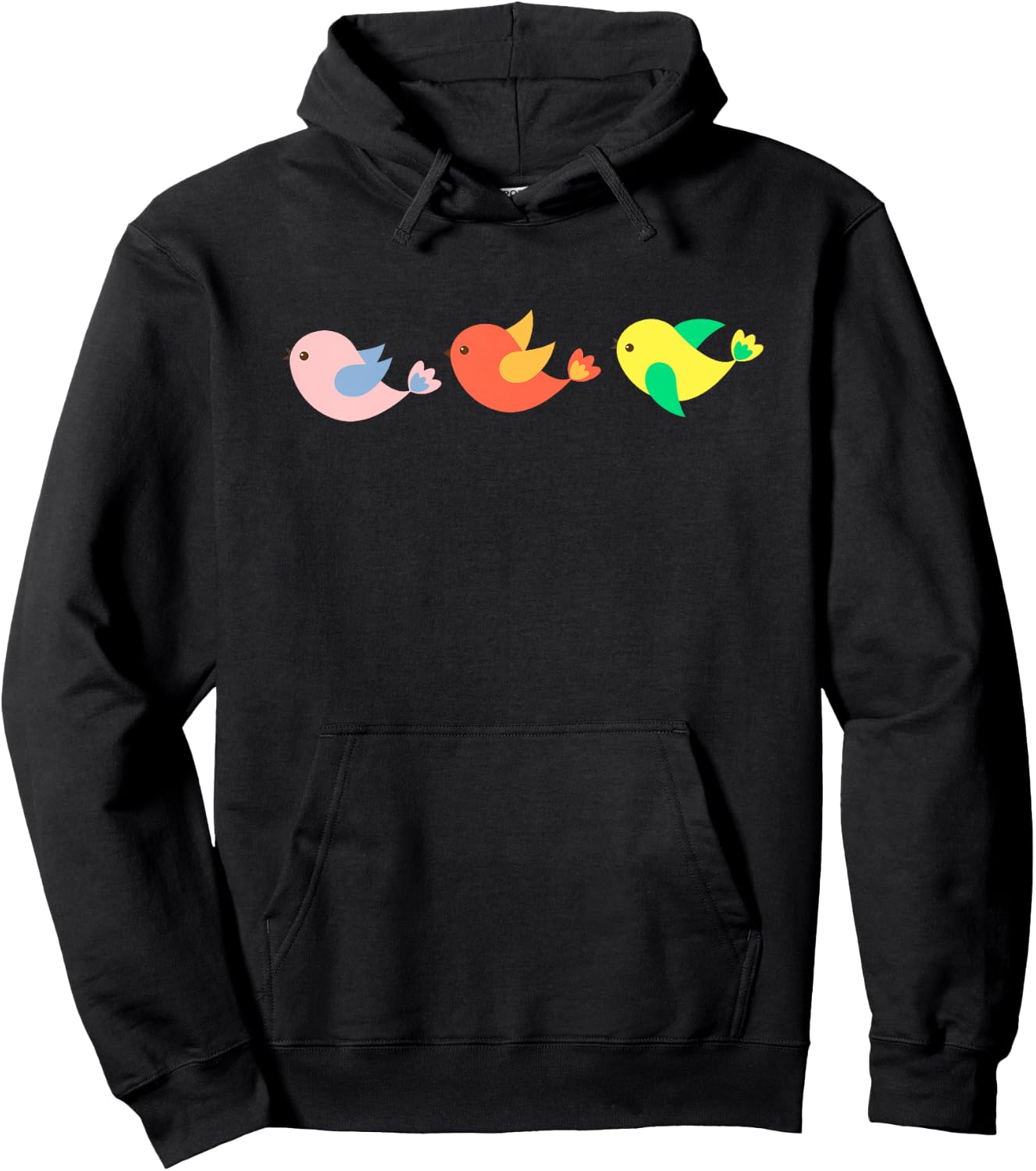 Three Young Birds Hoodie - Hoodie | Black