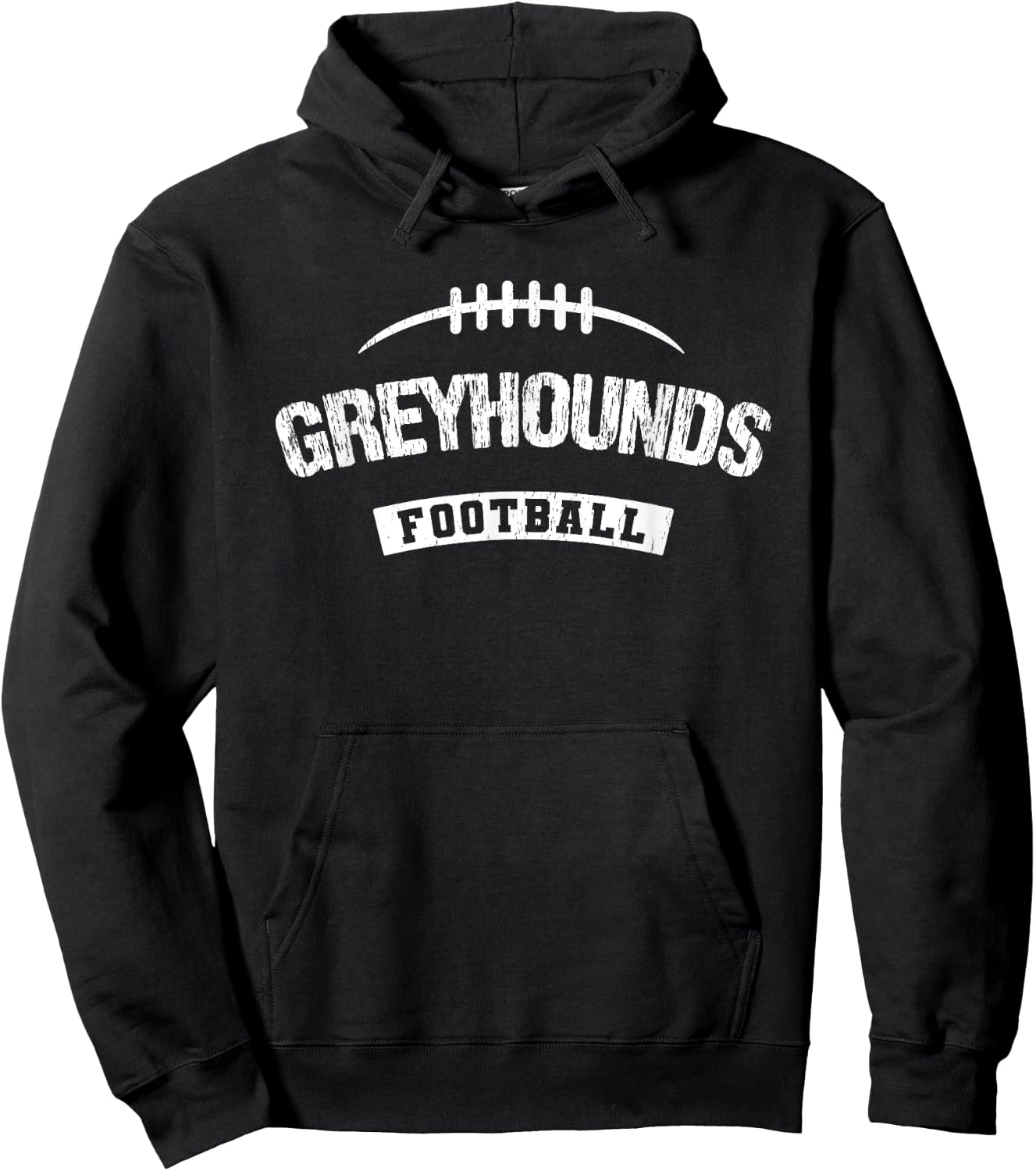 Greyhounds Ocean Springs Football Distressed HS Hoodie - Hoodie | Black