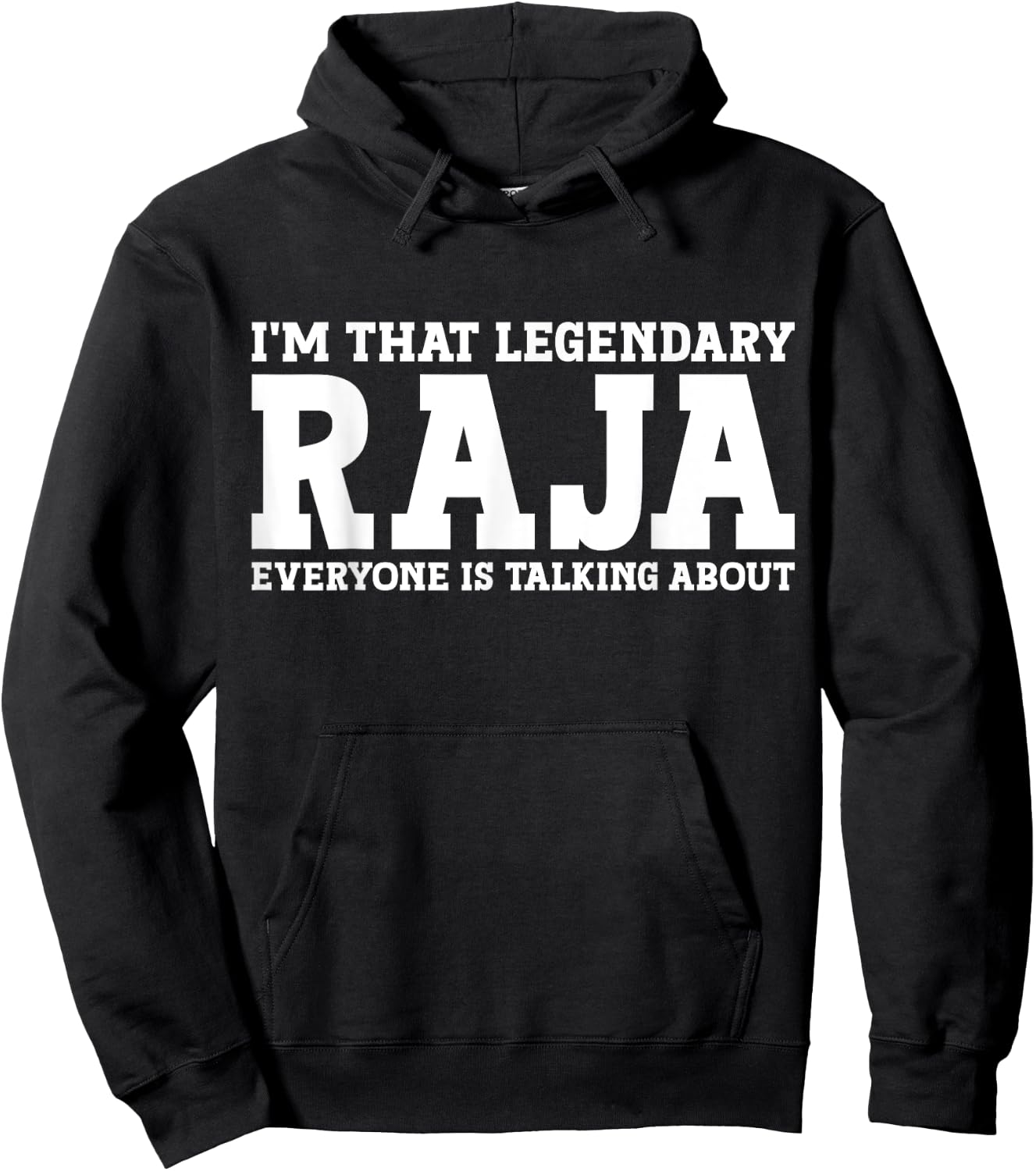 Raja Personal Name First Name Funny Raja Hoodie - Hoodie | Black