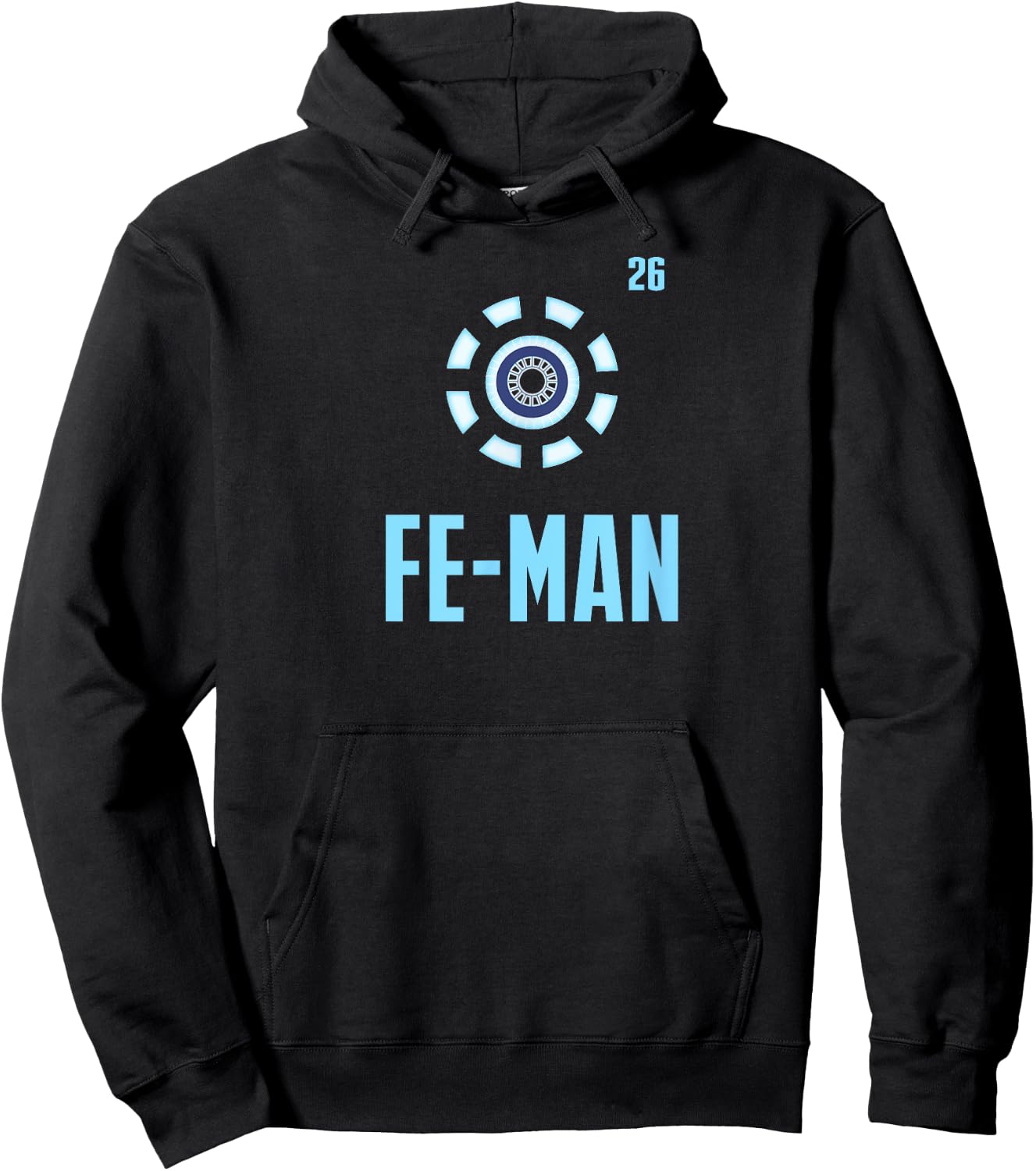Fe Man Iron Man Funny Science Chemistry Hoodie - Hoodie | Black