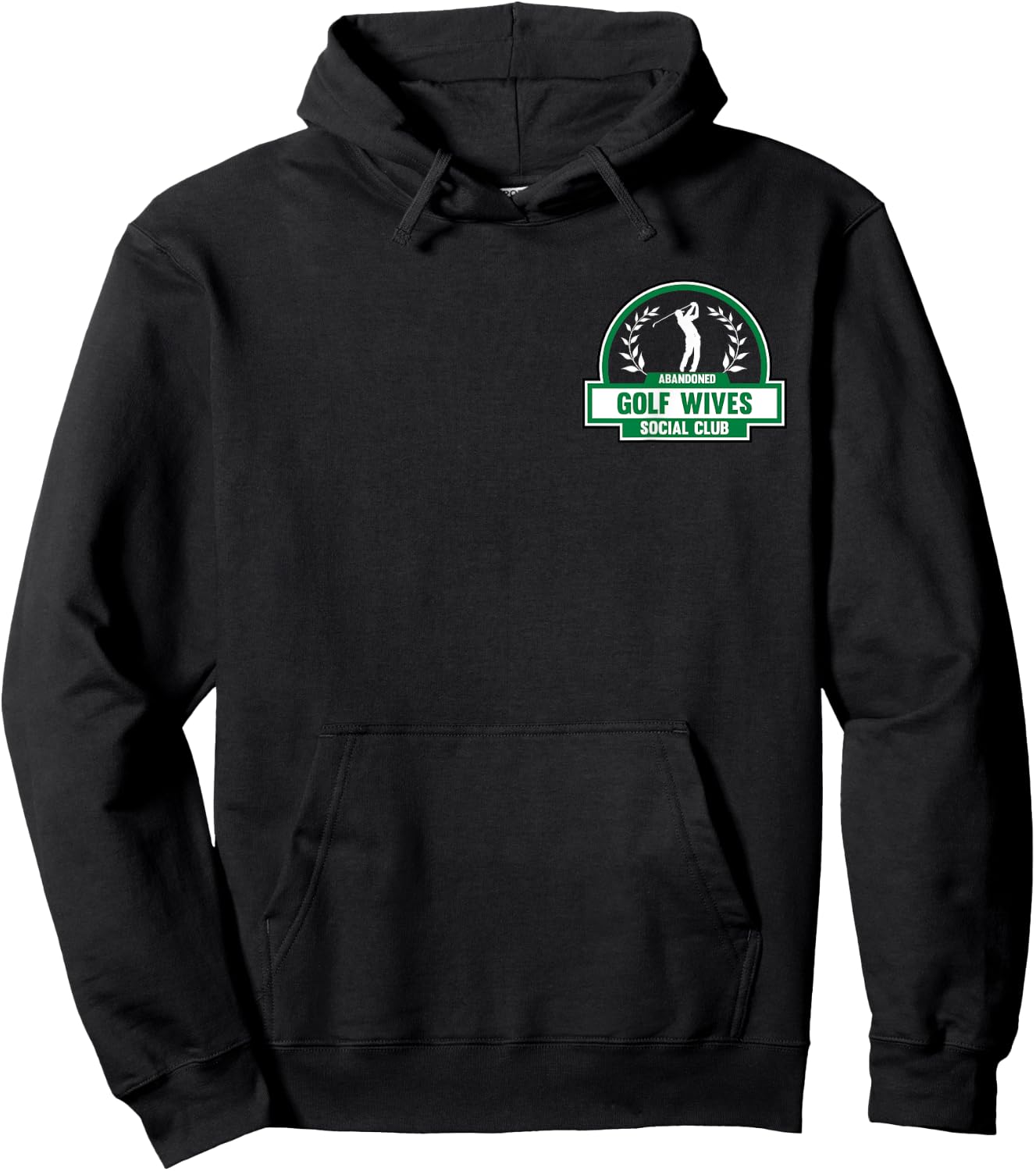 Abandoned Golf Wives Social Club Funny Golf Married Couple Hoodie - Hoodie | Black